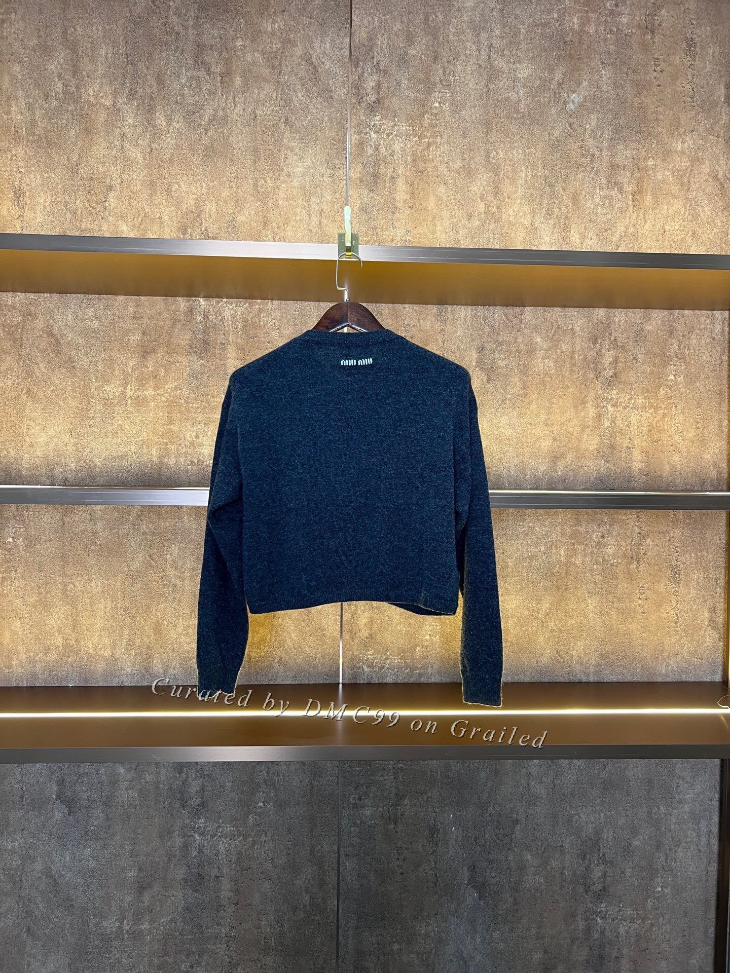 Miu Miu Miumiu Slogan Cashmere Cardigan Size S / US 4 / IT 40 - 2 Thumbnail
