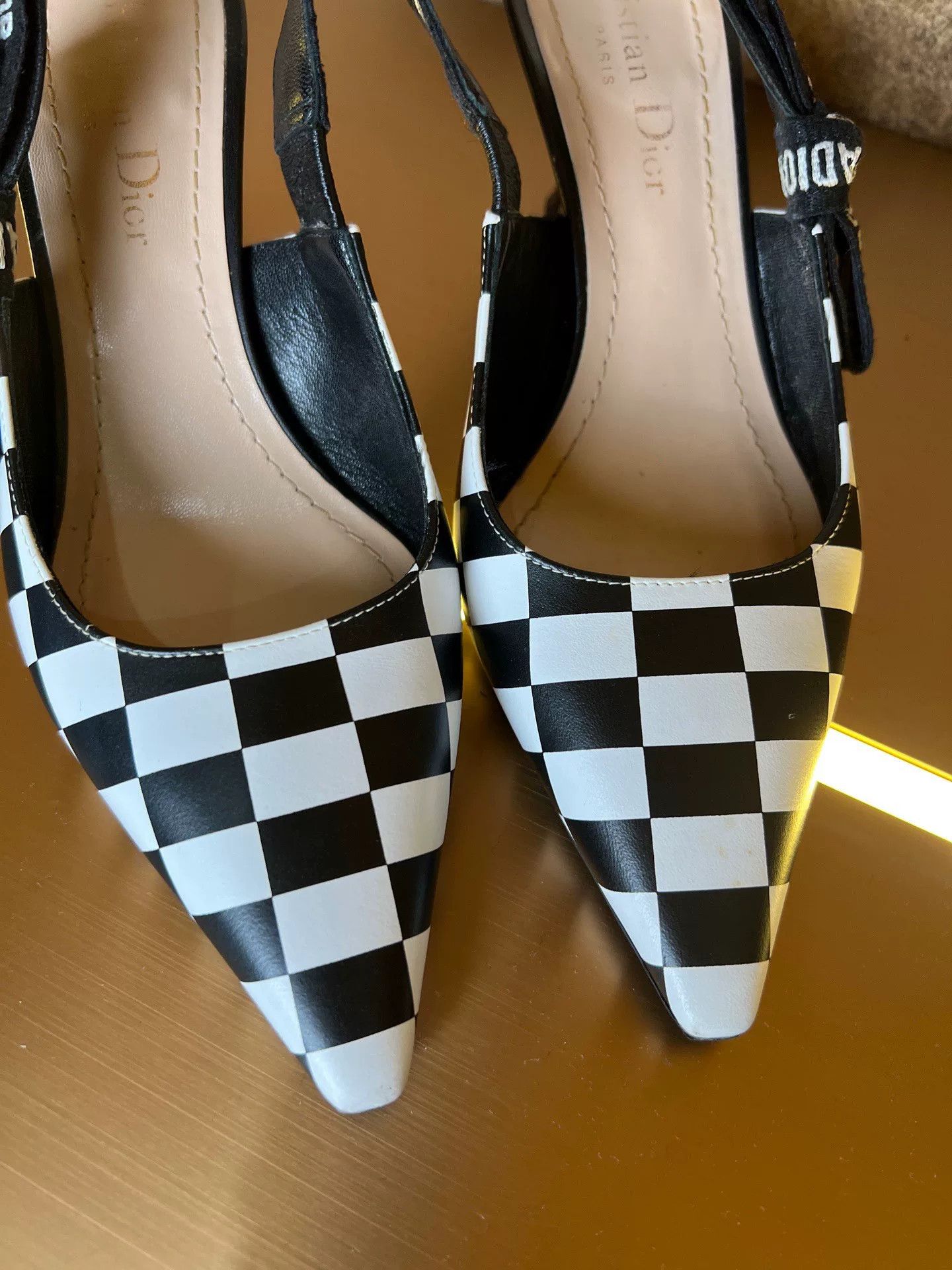 Dior Dior Checkered High Heels Size US 4.5 / IT 34.5 - 2 Thumbnail