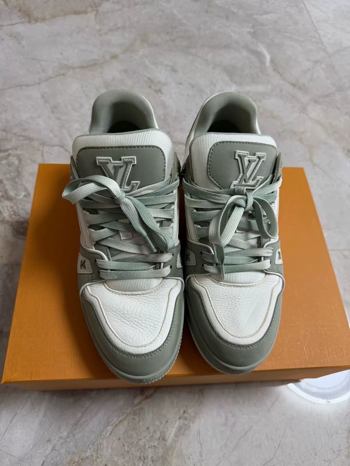 Louis Vuitton Louis Vuitton LV Trainer Green Size US 7.5 / EU 40-41 - 2 Thumbnail