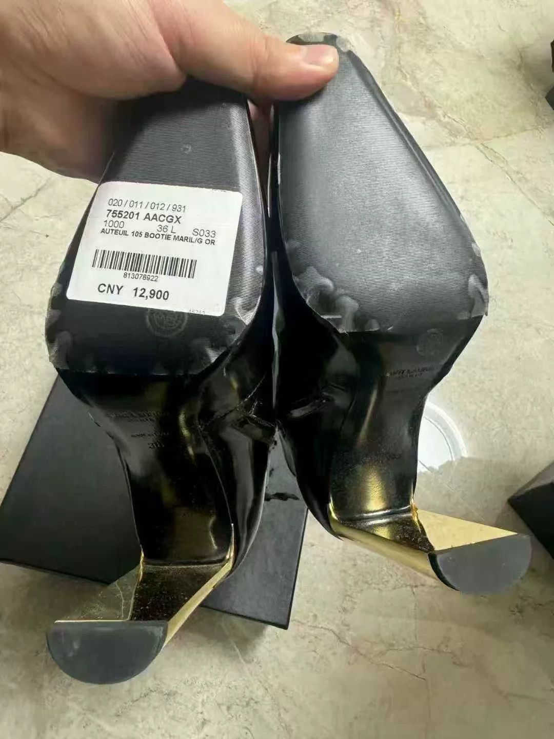 Saint Laurent Paris Saint Laurent Leather Pointed Toe Short Boots Size US 4.5 / IT 34.5 - 4 Thumbnail