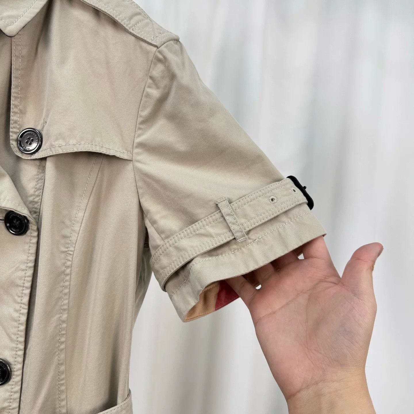 Burberry Burberry Double-Breasted Short-Sleeve Trench Size S / US 4 / IT 40 - 4 Thumbnail