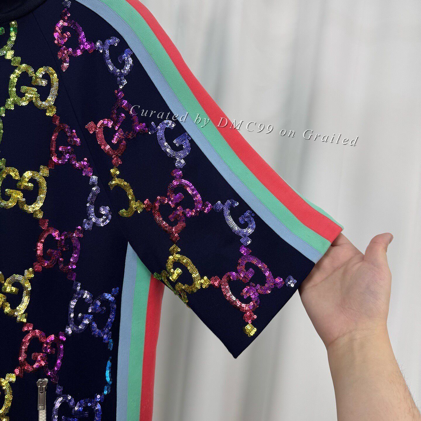 Gucci Gucci Double G Monogram Sequin Dress Size XS / US 0-2 / IT 36-38 - 4 Thumbnail