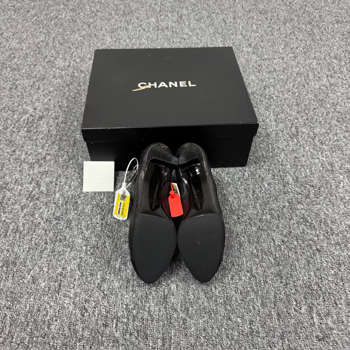 Chanel Chanel Black Crystal Side Zip High Heel Ankle Boots Size US 6 / IT 36 - 4 Thumbnail