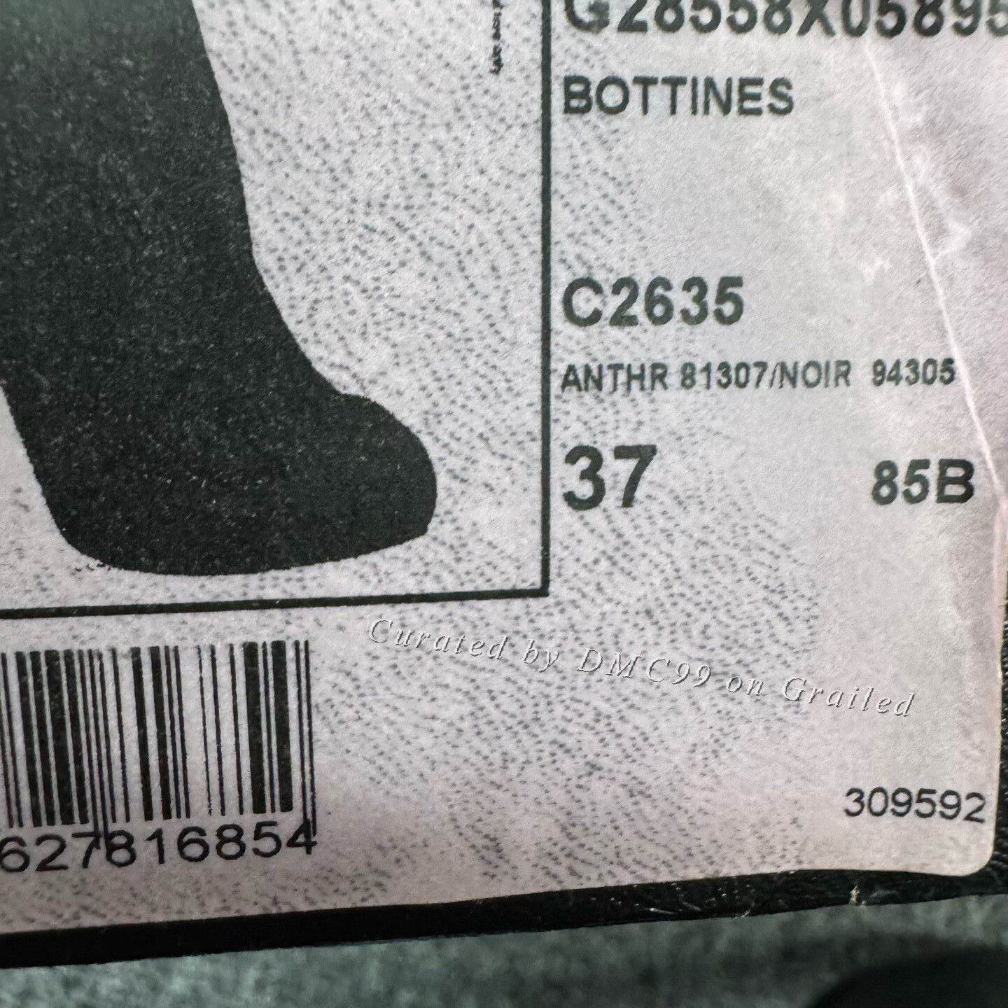 Chanel Chanel Black Crystal Side Zip High Heel Ankle Boots Size US 6 / IT 36 - 7 Thumbnail