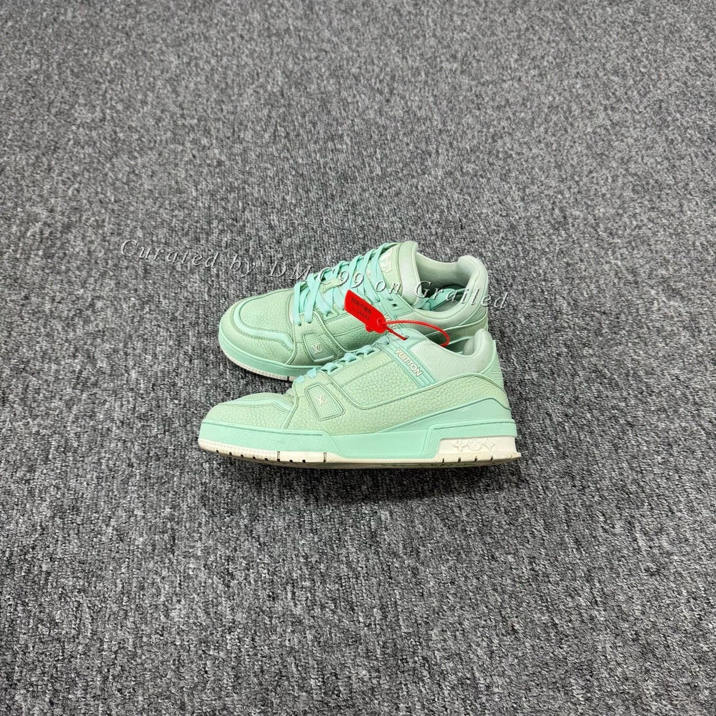 Louis Vuitton Louis Vuitton Mint Green Trainer Sneakers 39 Size US 8 / IT 38 - 2 Thumbnail