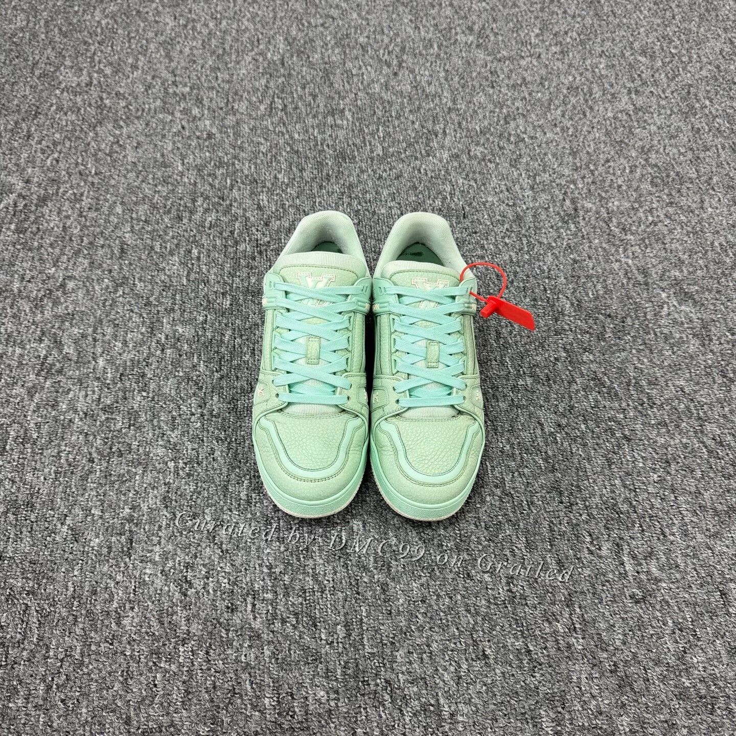 Louis Vuitton Louis Vuitton Mint Green Trainer Sneakers 39 Size US 8 / IT 38 - 3 Thumbnail