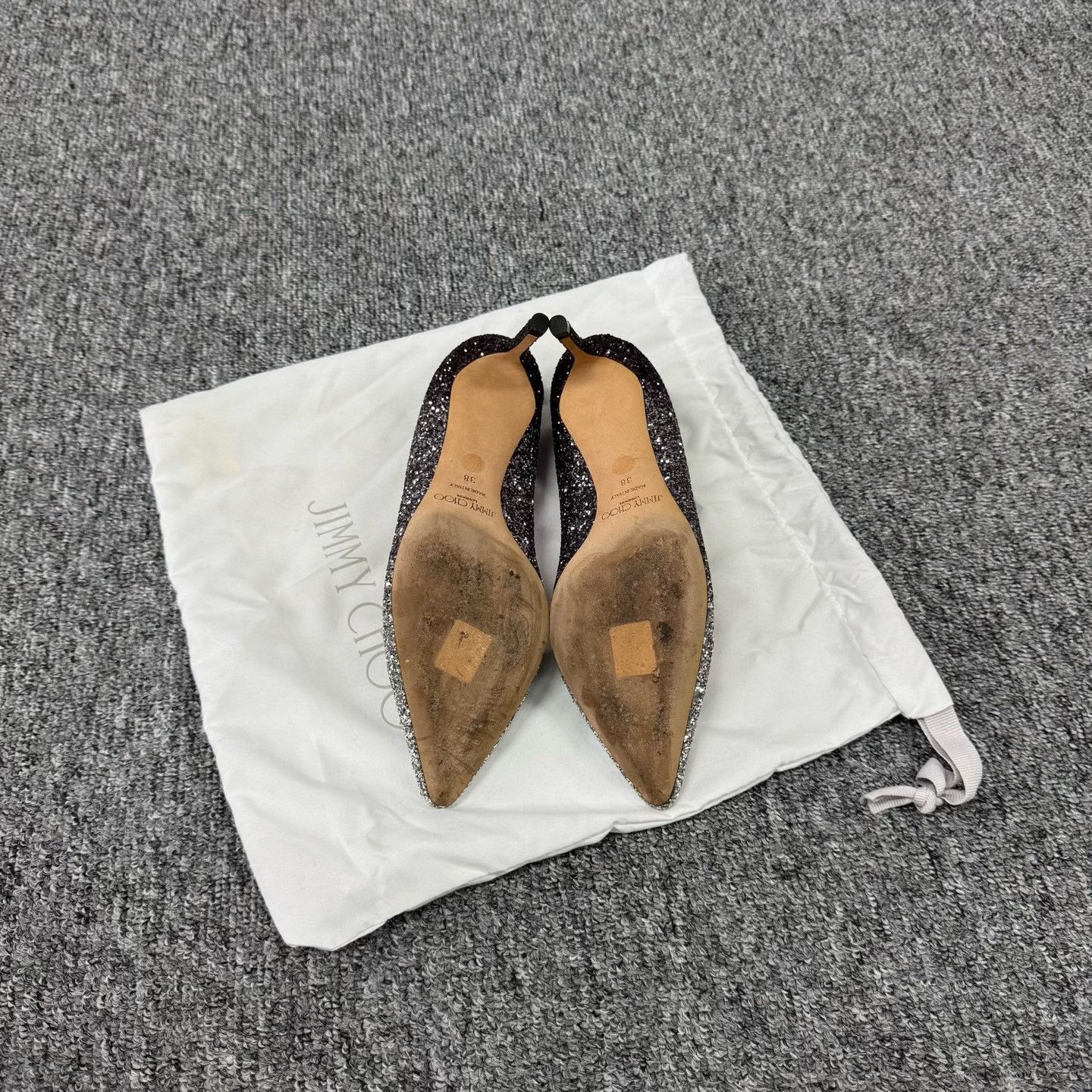 Jimmy Choo Jimmy Choo Silver-Purple Gradient High Heels Size US 7 / IT 37 - 4 Thumbnail