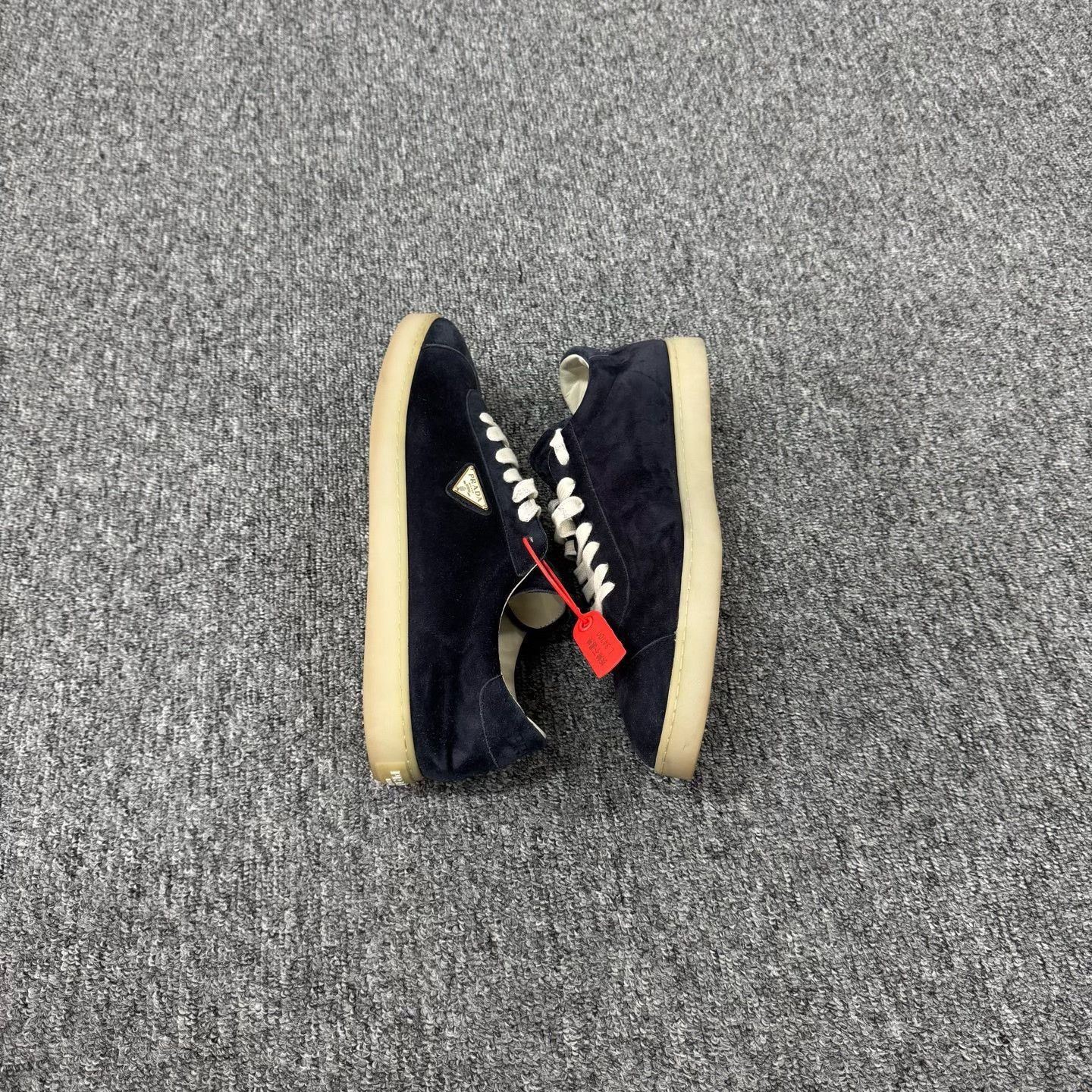 Prada Prada New Triangle Logo Suede Training Shoes Size US 10 / EU 43 - 6 Thumbnail
