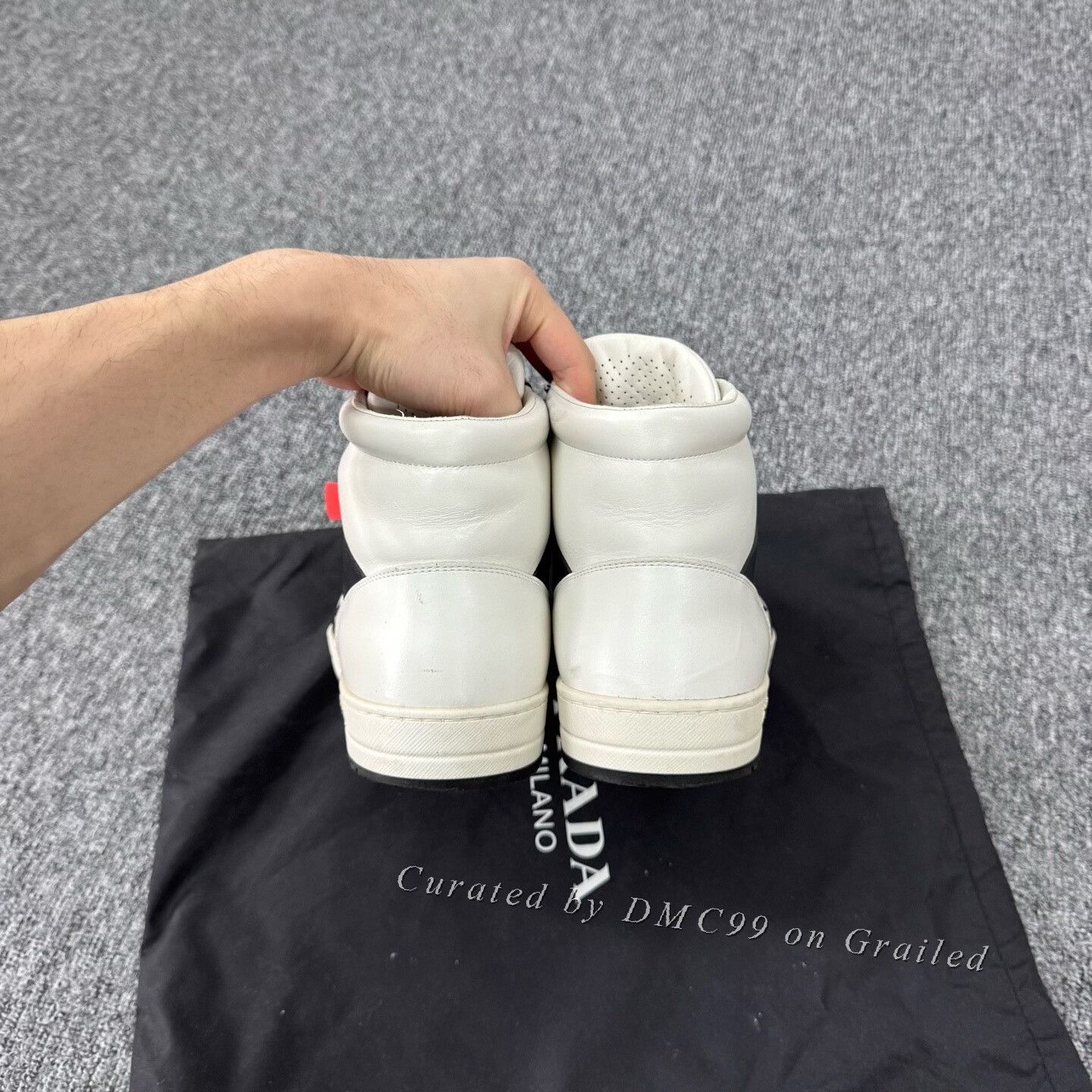 Prada Prada Triangle Logo District High-Top Sneakers Size US 10 / EU 43 - 4 Thumbnail