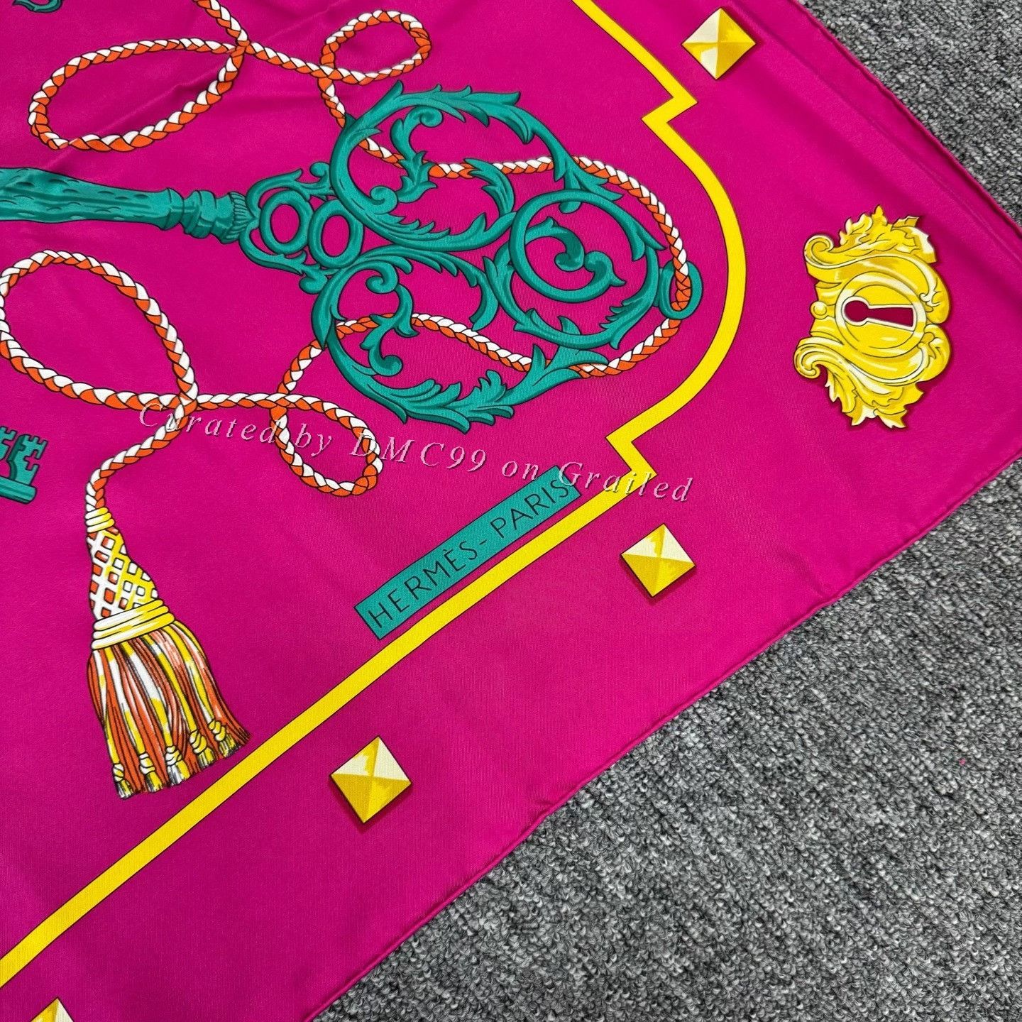 Hermes Hermes Key Square Scarf 140x140cm Size ONE SIZE - 2 Thumbnail