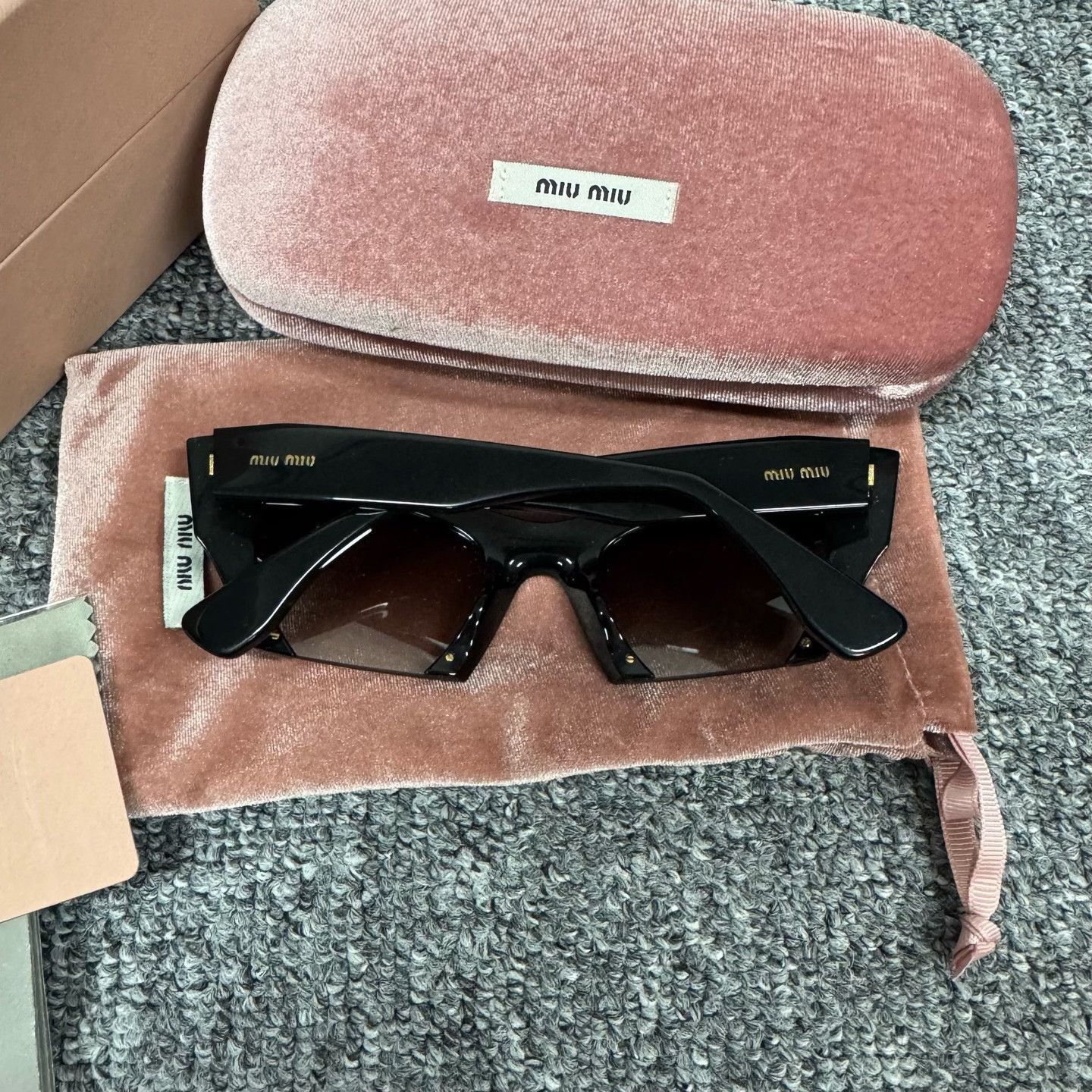 Miu Miu Miu Miu Black Rhinestone Limited Cat-eye Sunglasses Size ONE SIZE - 3 Thumbnail