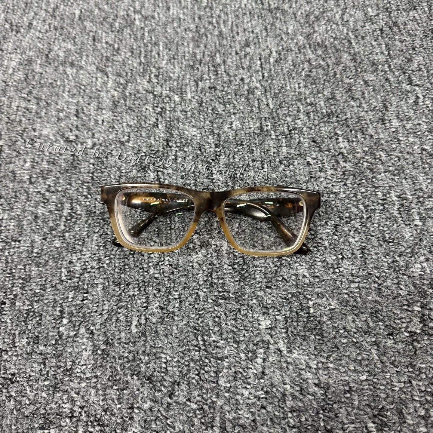 Prada Prada Triangle Logo Tortoiseshell Optical Glasses Size ONE SIZE - 6 Thumbnail