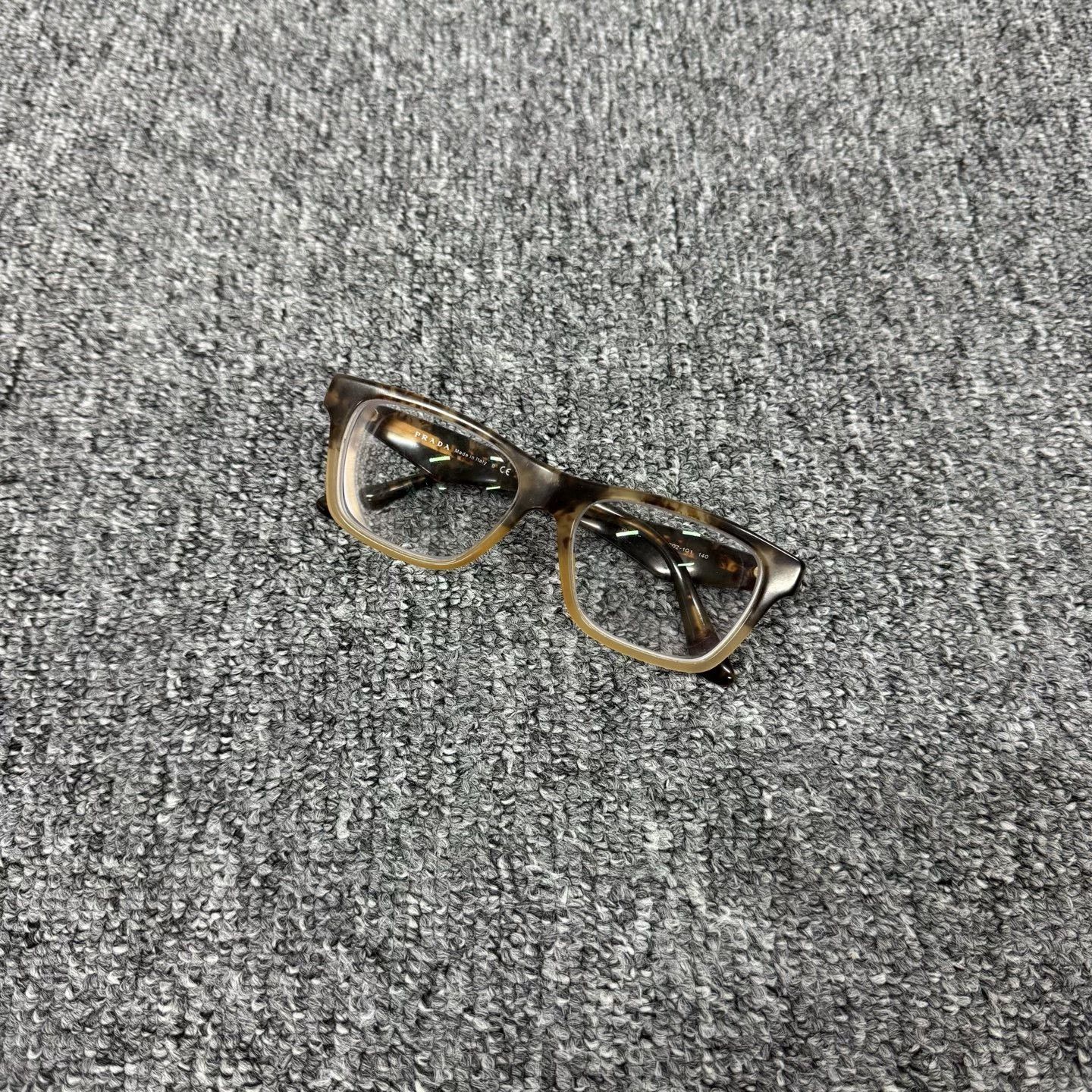 Prada Prada Triangle Logo Tortoiseshell Optical Glasses Size ONE SIZE - 5 Thumbnail