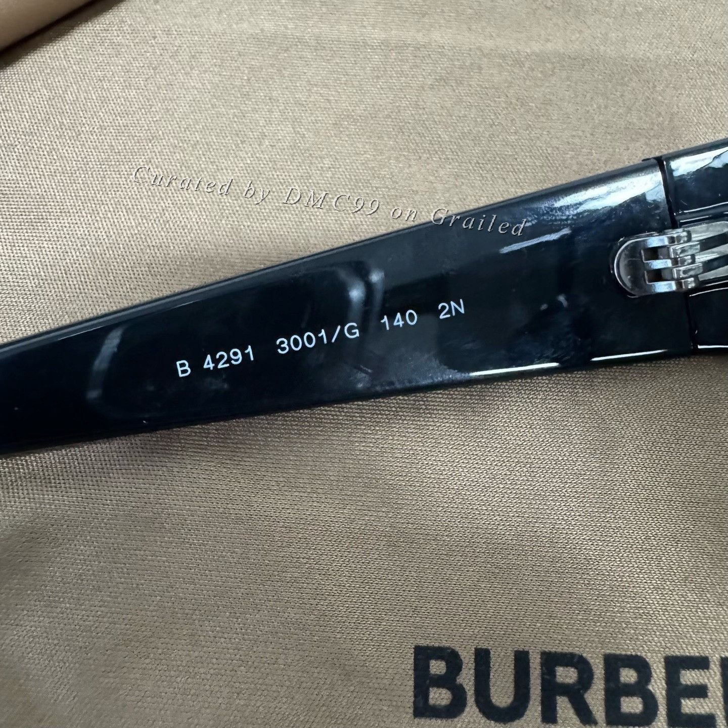 Burberry Burberry All-over Large Letter Square Sunglasses Size ONE SIZE - 5 Thumbnail