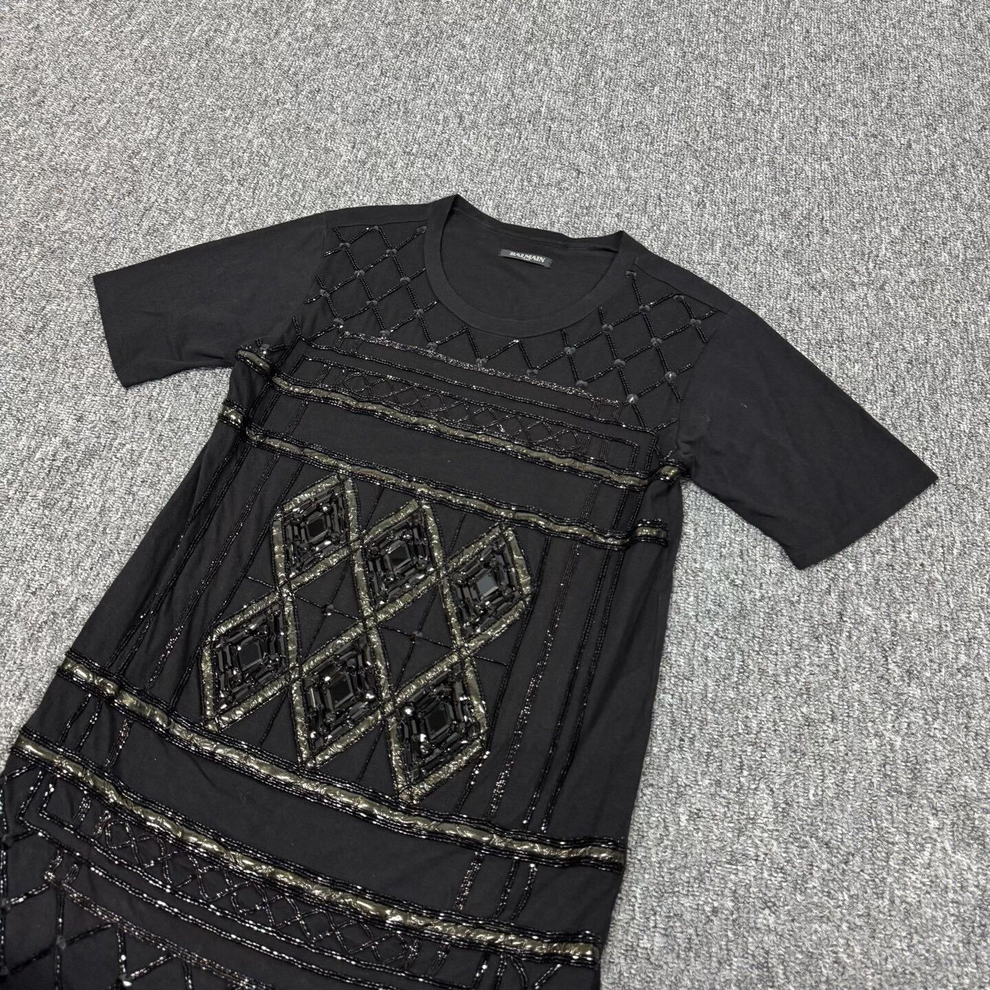 Balmain Balmain Short-Sleeve Embellished Dress Size XS / US 0-2 / IT 36-38 - 3 Thumbnail