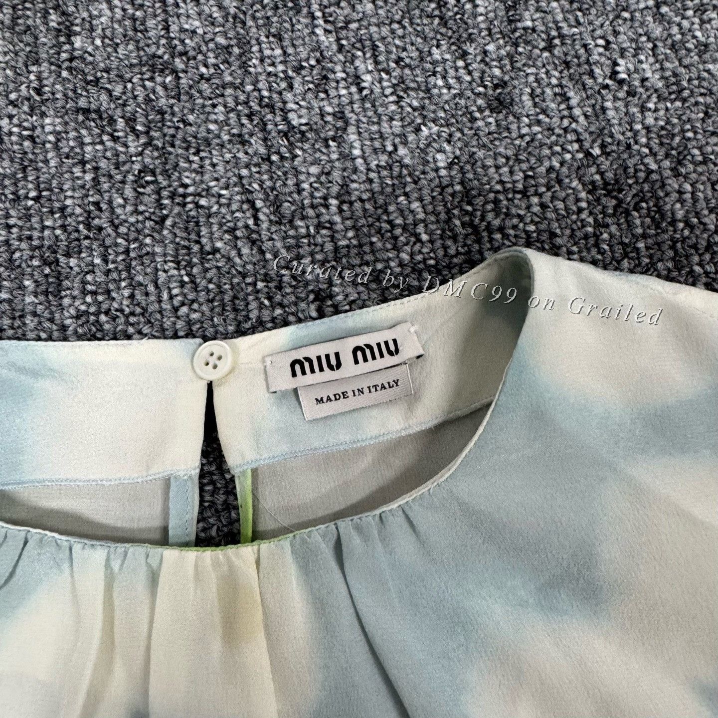 Miu Miu Miu Miu Floral Silk Short-Sleeve Top Size S / US 4 / IT 40 - 4 Thumbnail