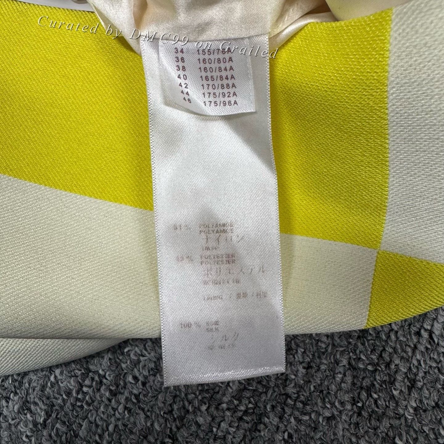 Louis Vuitton Louis Vuitton Yellow Checkered Runway Dress Size XXS / US 00 / IT 34 - 6 Thumbnail