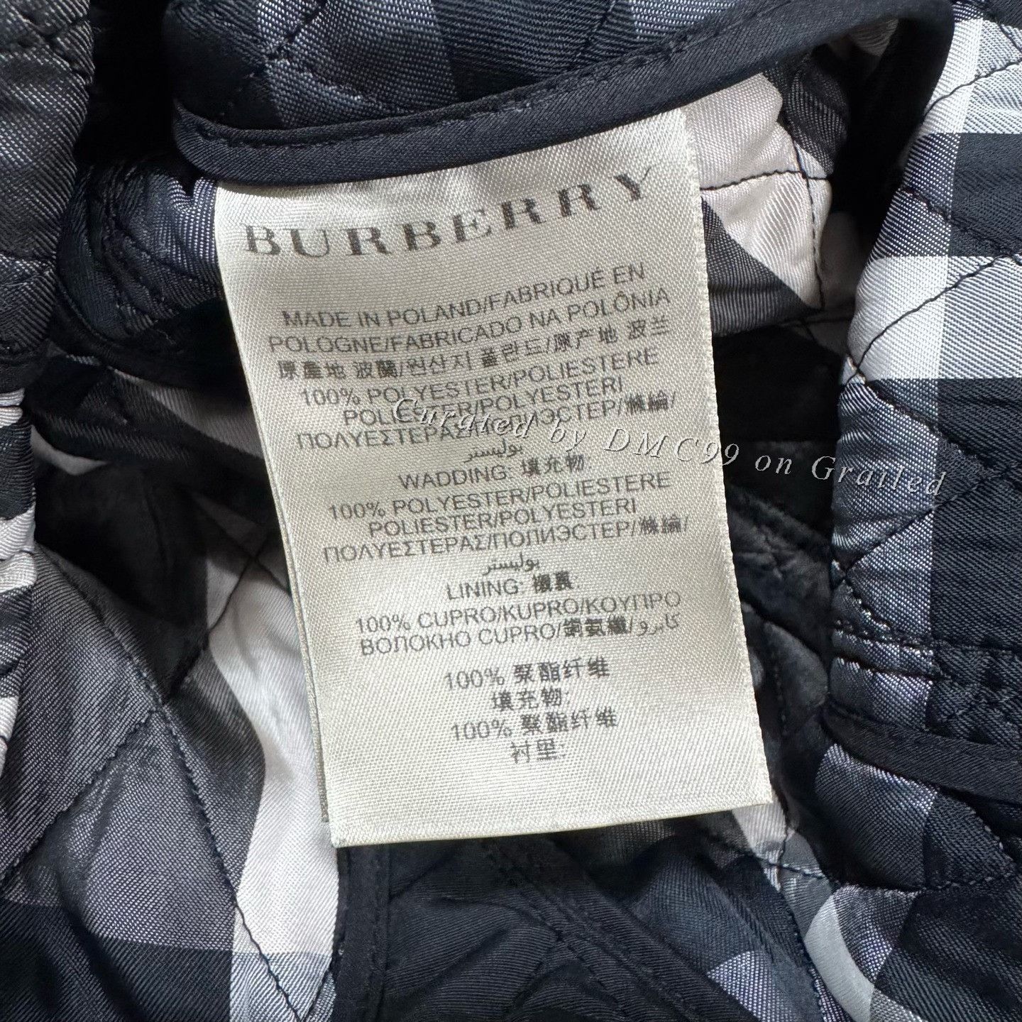 Burberry Burberry Black Belted Quilted Cotton Coat Size XXS / US 00 / IT 34 - 6 Thumbnail