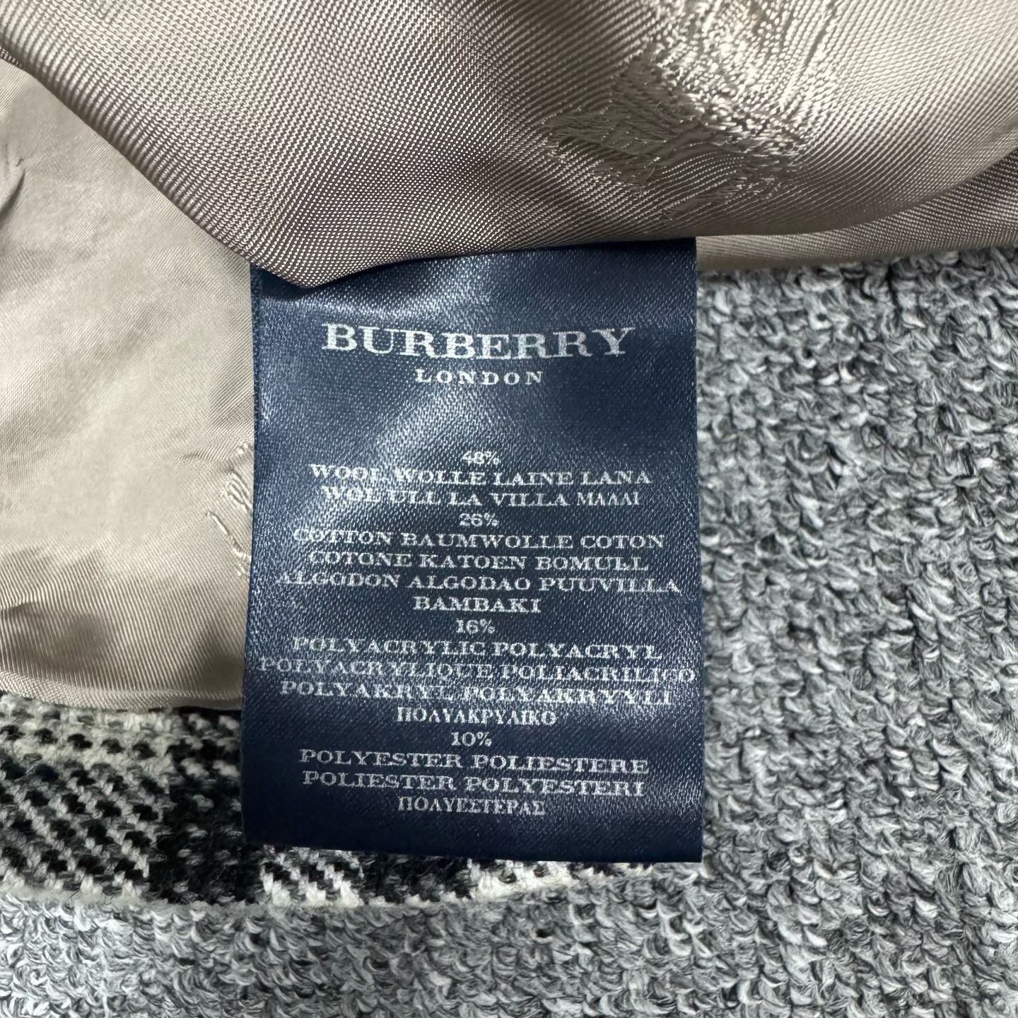 Burberry Burberry London Check Wool Coat UK8 Size XS / US 0-2 / IT 36-38 - 6 Thumbnail
