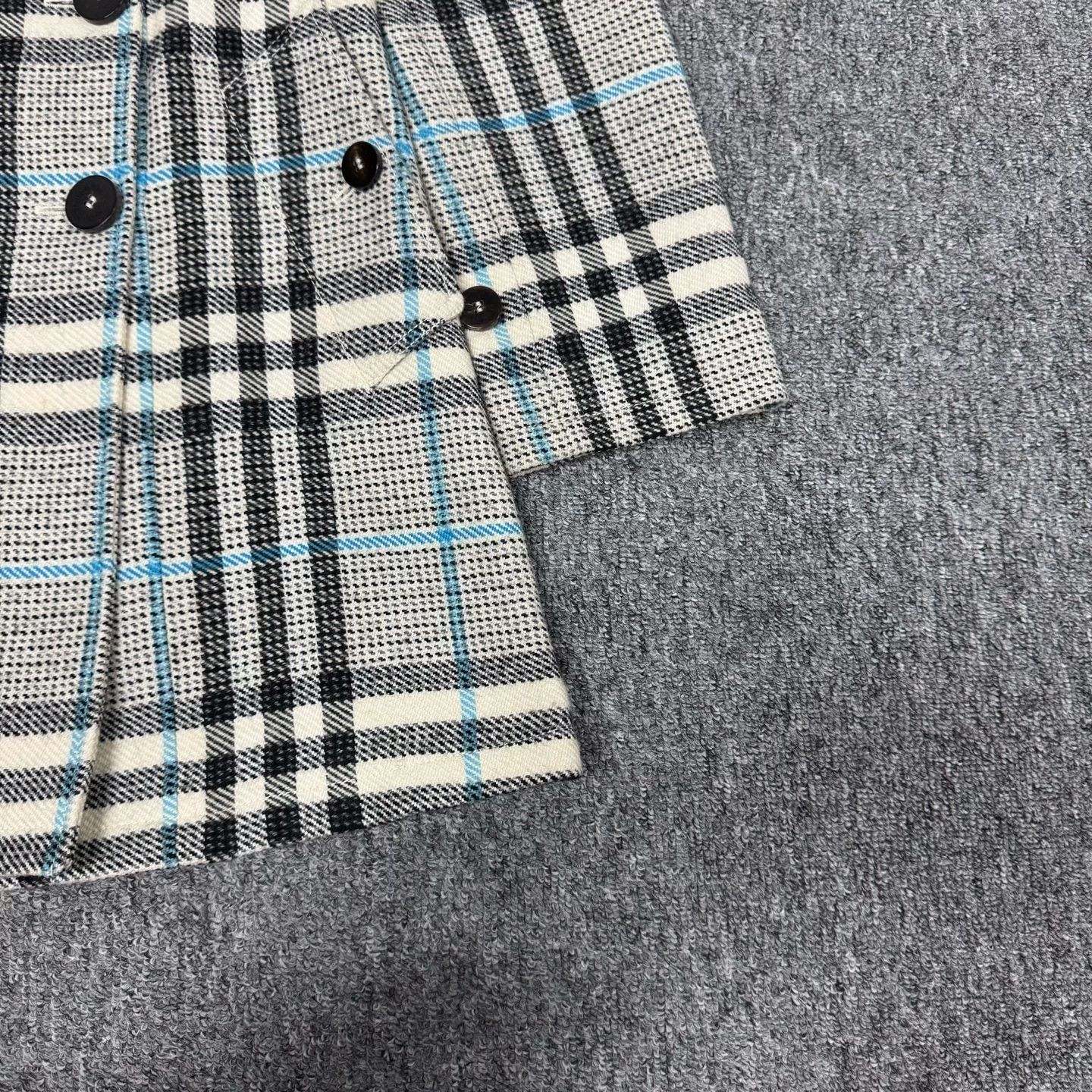 Burberry Burberry London Check Wool Coat UK8 Size XS / US 0-2 / IT 36-38 - 3 Thumbnail