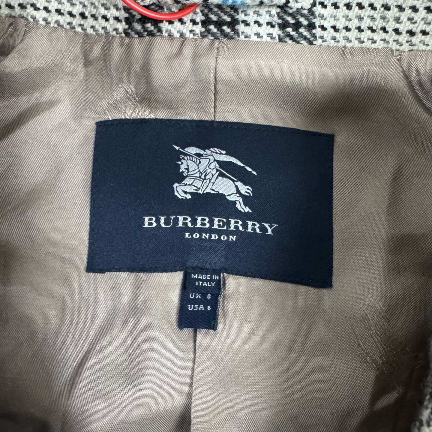 Burberry Burberry London Check Wool Coat UK8 Size XS / US 0-2 / IT 36-38 - 5 Thumbnail