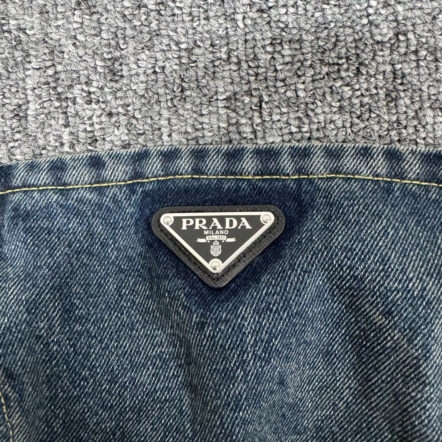 Prada Prada Denim Bustier Vintage Destroy Metal Logo Size XS / US 0-2 / IT 36-38 - 4 Thumbnail