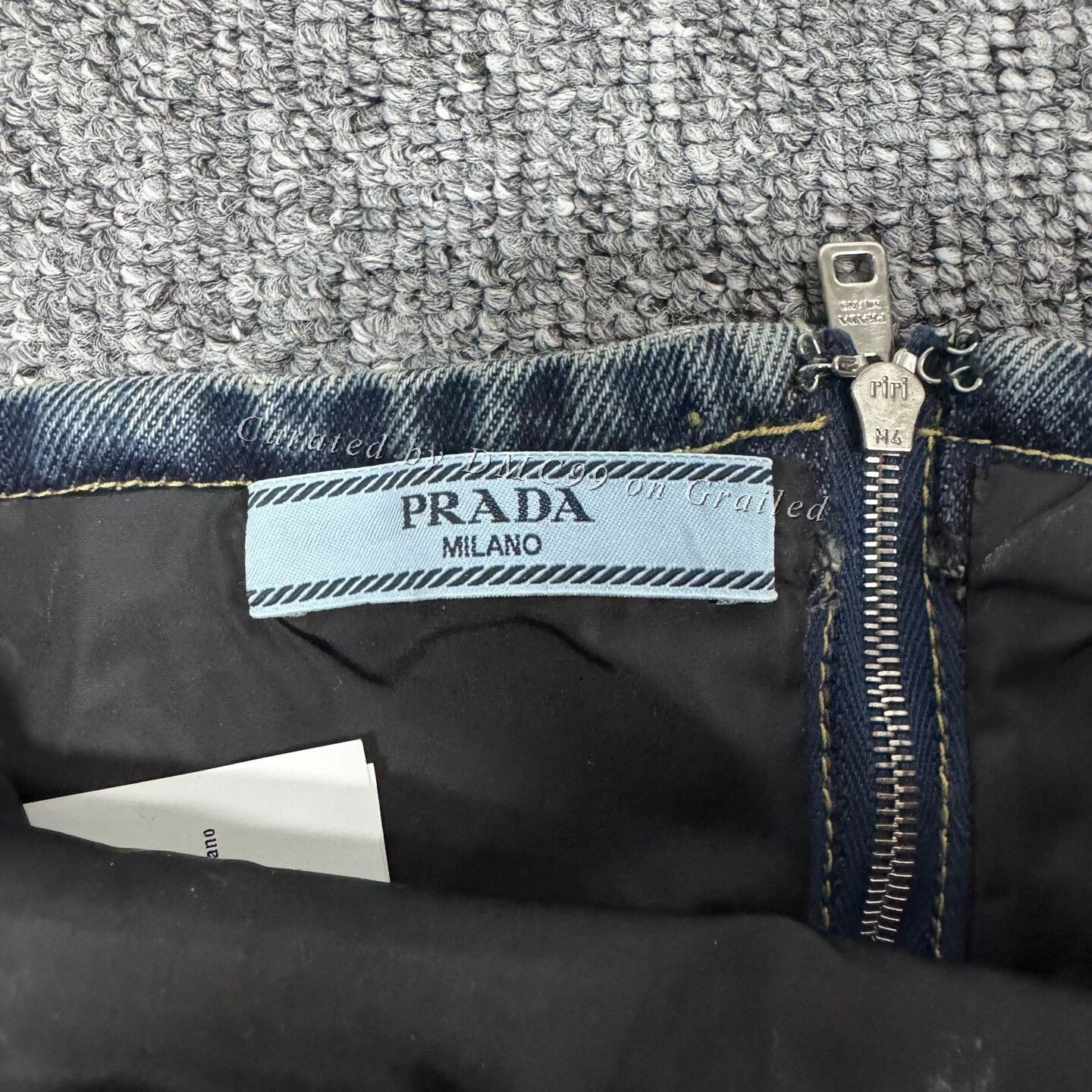 Prada Prada Denim Bustier Vintage Destroy Metal Logo Size XS / US 0-2 / IT 36-38 - 5 Thumbnail
