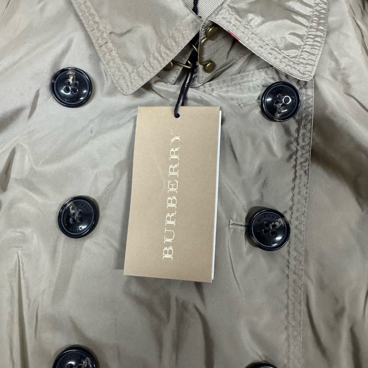 Burberry Burberry Double-Breasted Belted Short Trench Coat Size XXS / US 00 / IT 34 - 5 Thumbnail