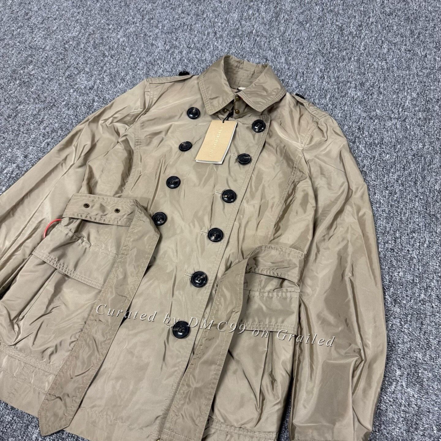 Burberry Burberry Double-Breasted Belted Short Trench Coat Size XXS / US 00 / IT 34 - 4 Thumbnail