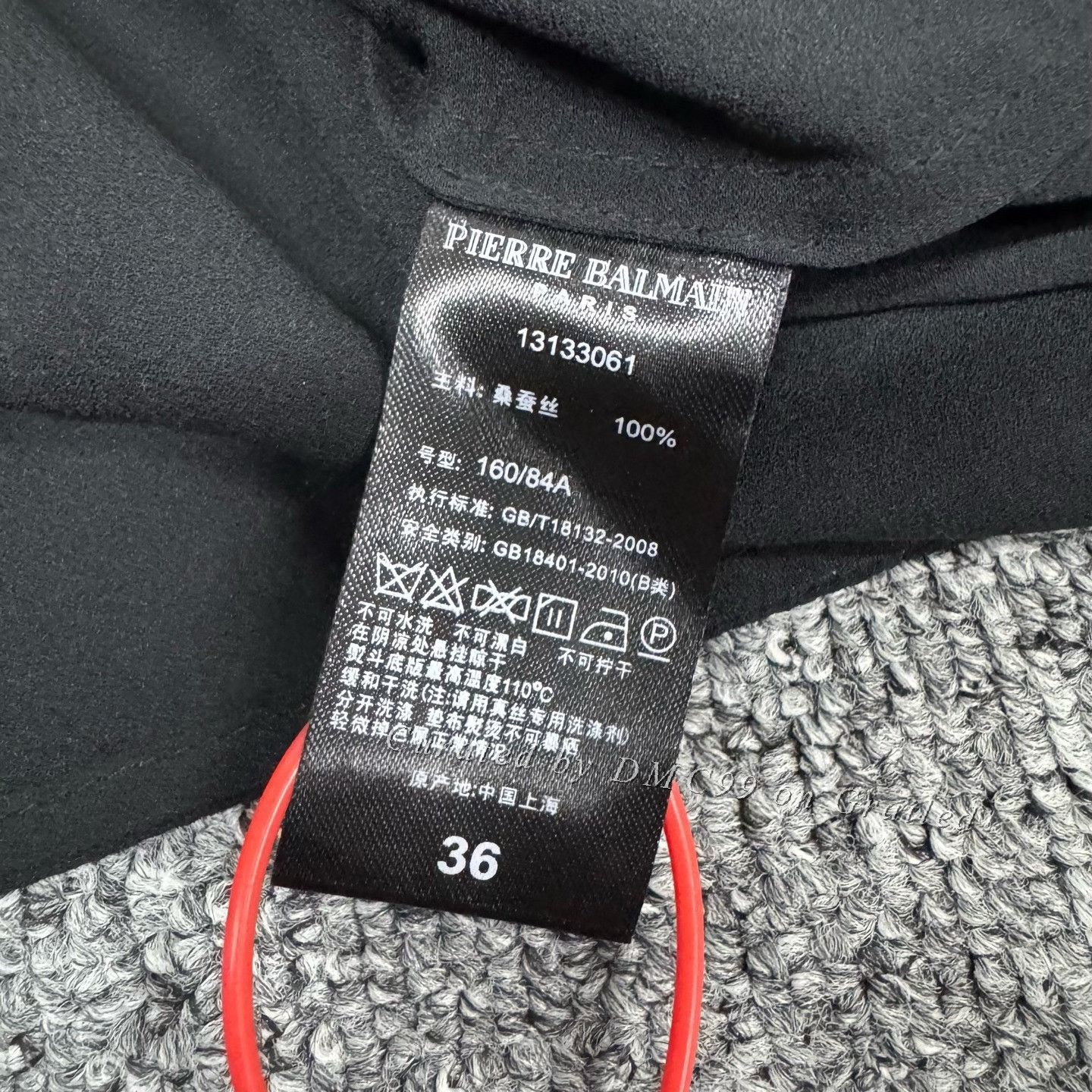 Balmain Balmain Silk Long-Sleeve Top w/ Chain Rhinestones Size XS / US 0-2 / IT 36-38 - 6 Thumbnail