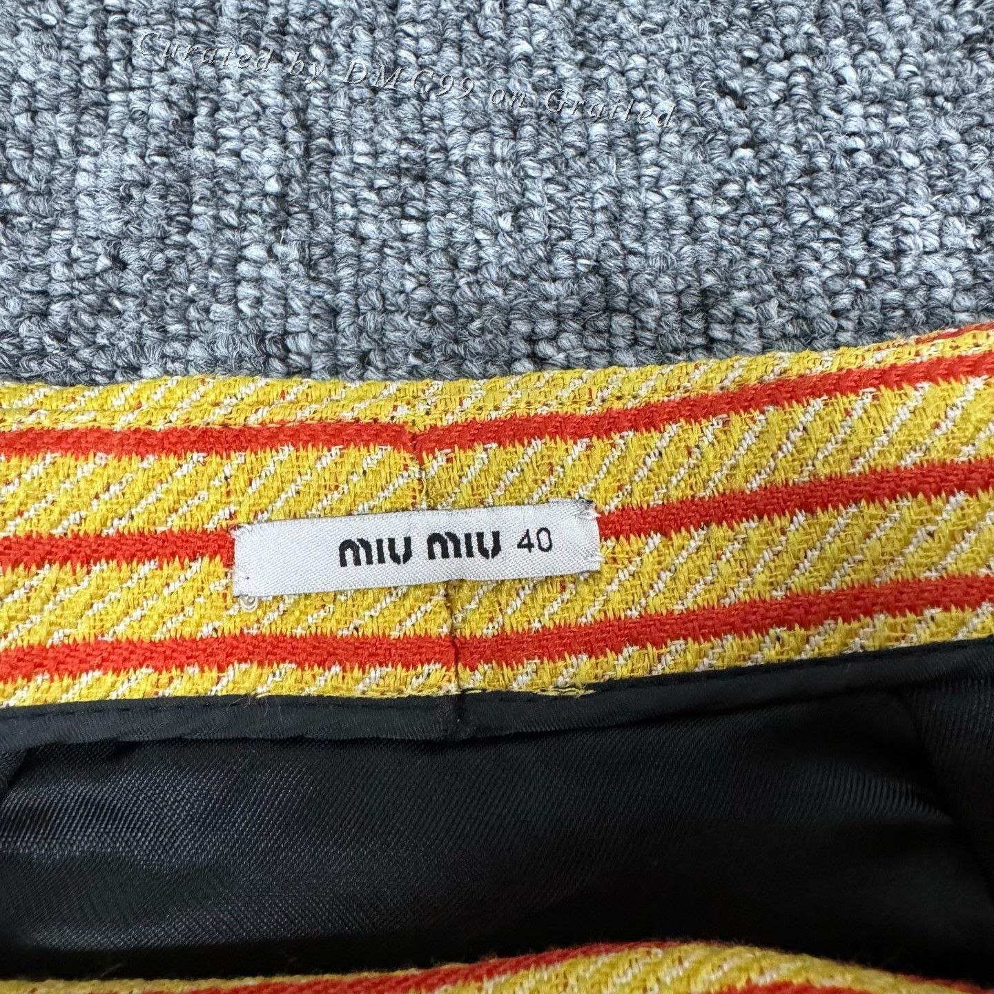 Miu Miu Miu Miu Striped Skirt Size 40 Size 40" / US 18 - 4 Thumbnail