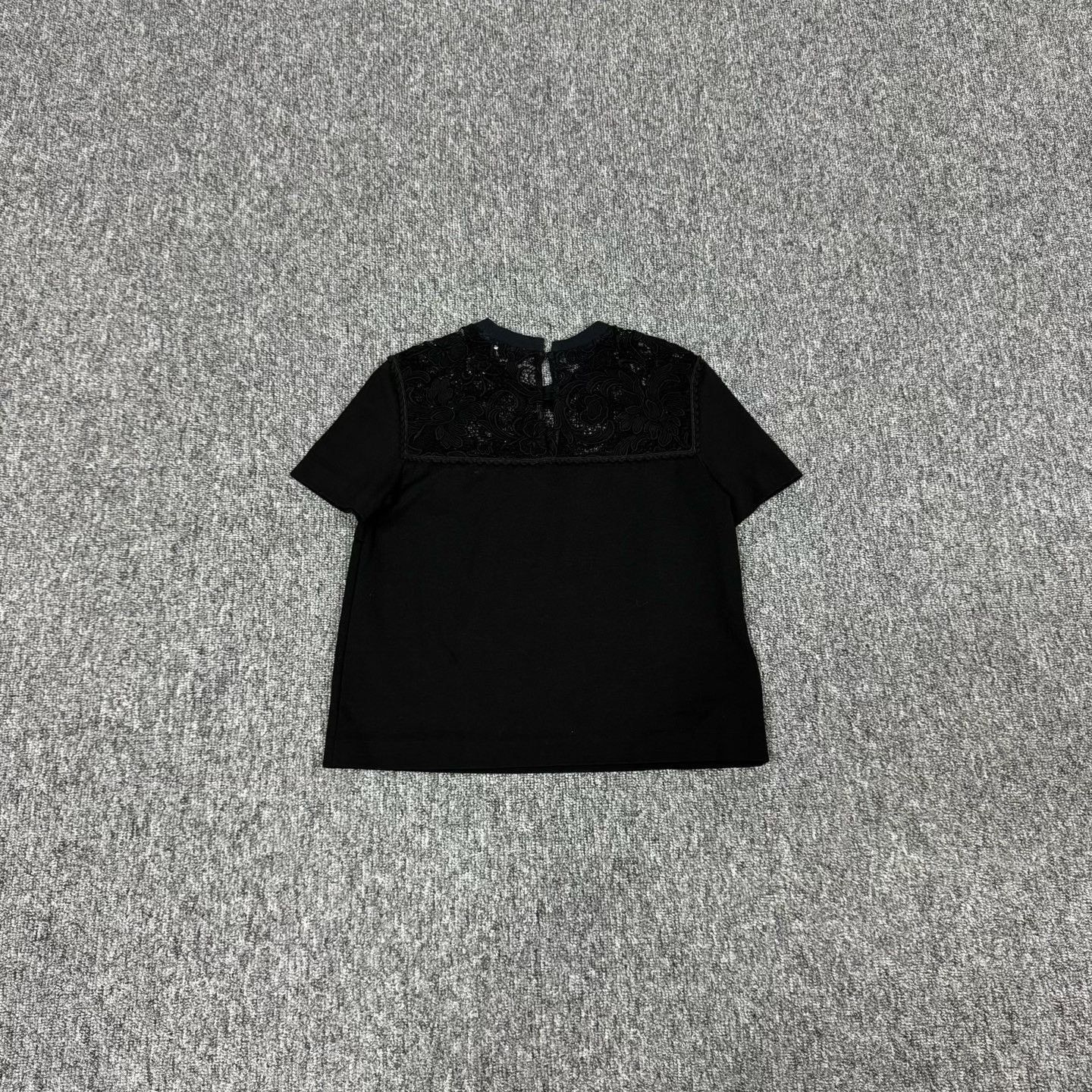 Miu Miu Miu Miu Lace Floral Panel Short Sleeve T-shirt XS Size XS / US 0-2 / IT 36-38 - 2 Thumbnail