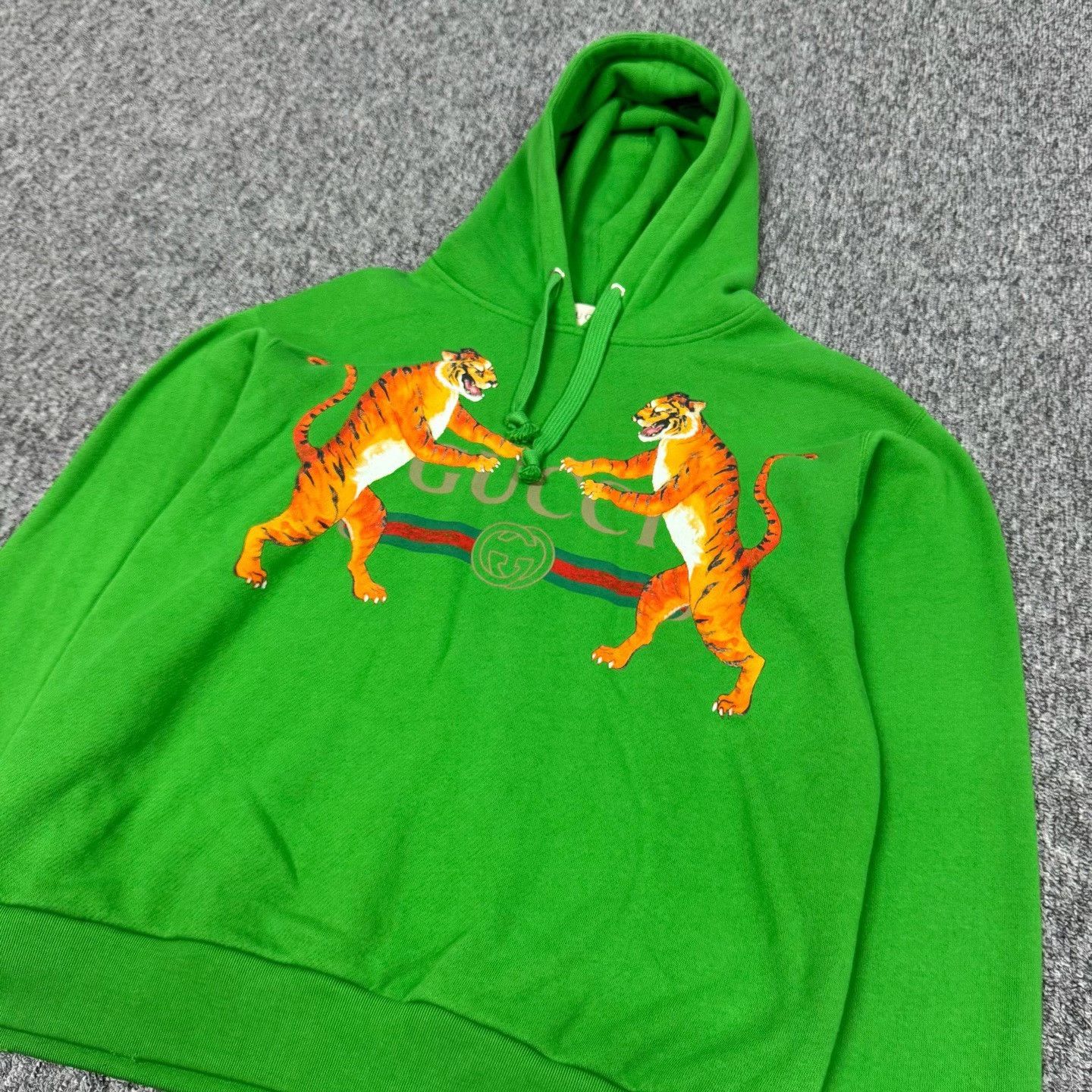 Gucci Gucci Green Two Tigers Hoodie S Size US S / EU 44-46 / 1 - 4 Thumbnail