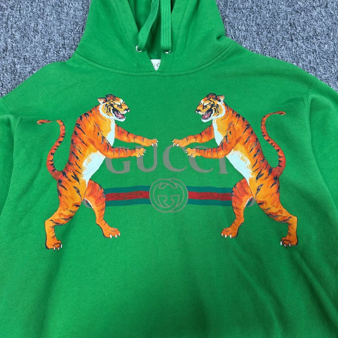 Gucci Gucci Green Two Tigers Hoodie S Size US S / EU 44-46 / 1 - 5 Thumbnail