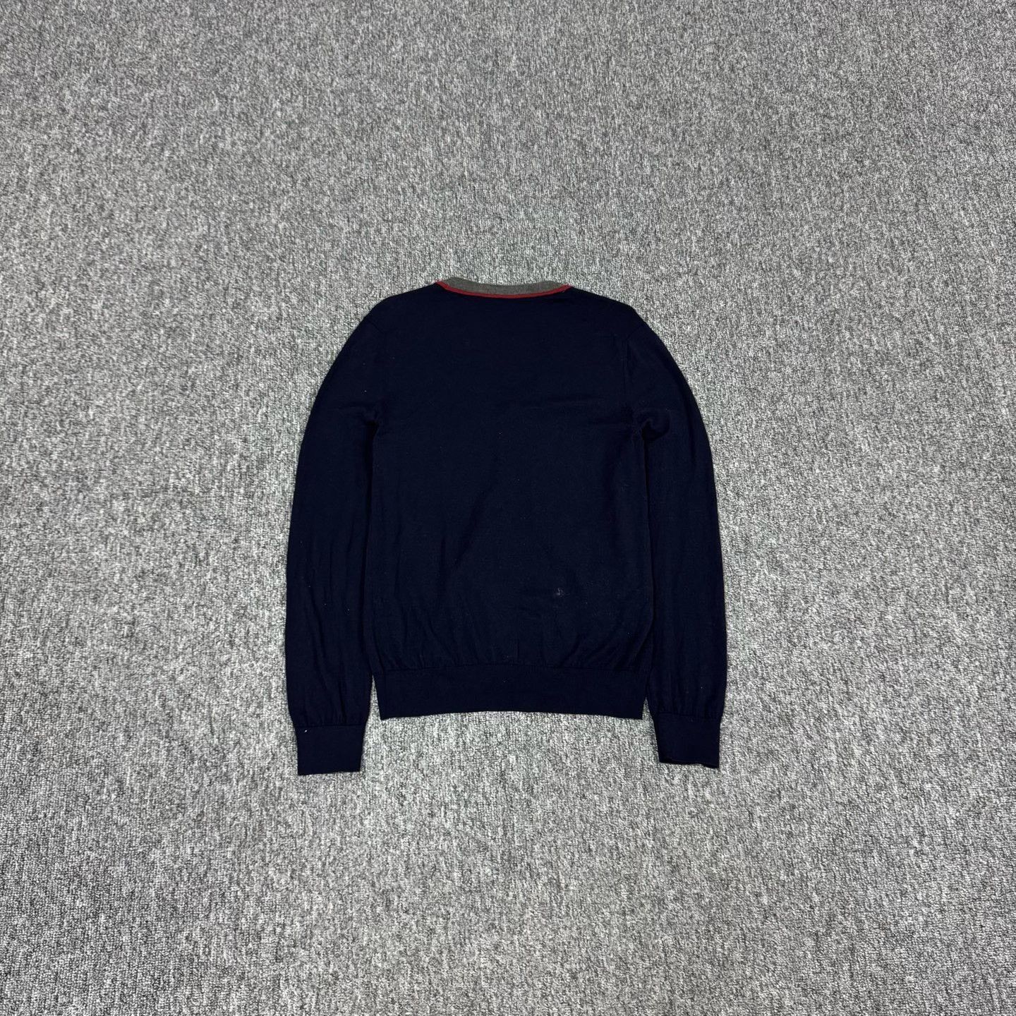 Gucci Gucci Blue Striped Trim Knit Cardigan Size US S / EU 44-46 / 1 - 2 Thumbnail