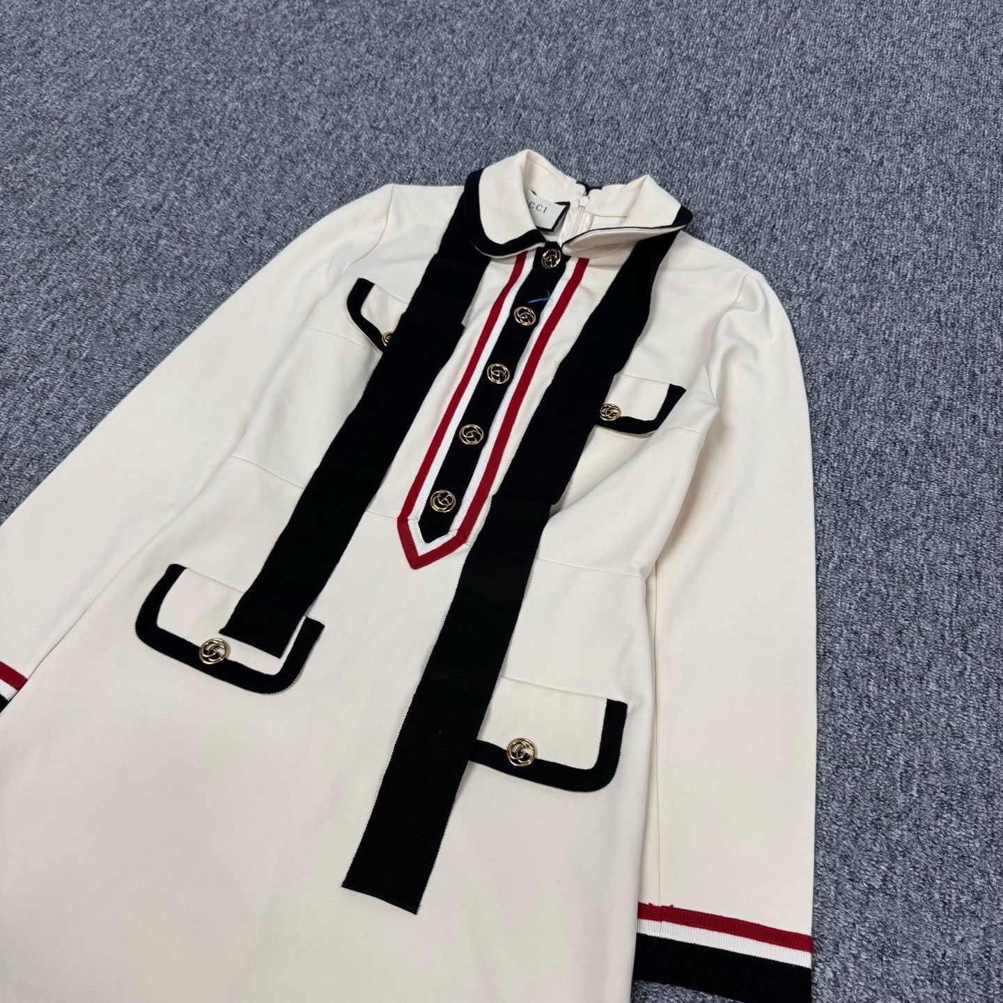 Gucci Gucci Beige Double G Buckle Dress M Size M / US 6-8 / IT 42-44 - 4 Thumbnail