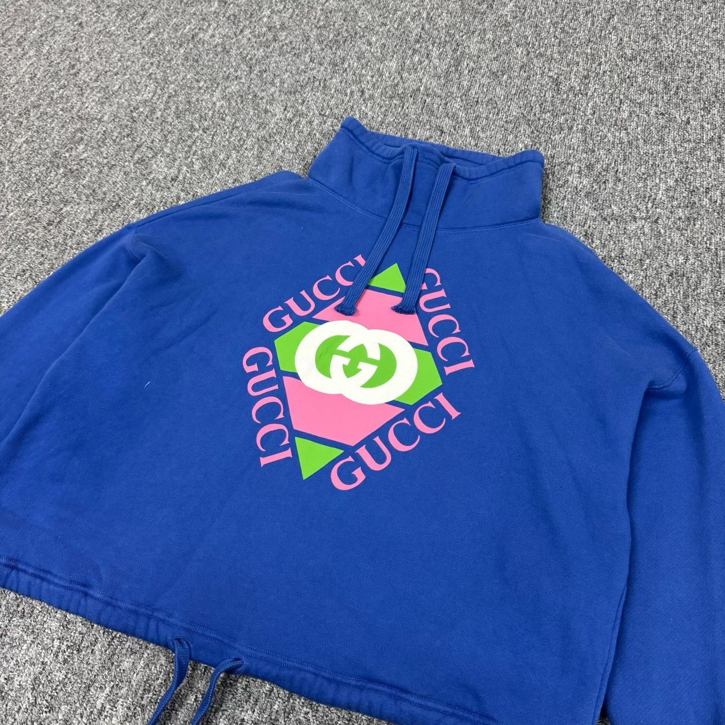 Gucci Gucci FW23 Logo Print Cotton Drawstring Hoodie XS Size XS / US 0-2 / IT 36-38 - 4 Thumbnail