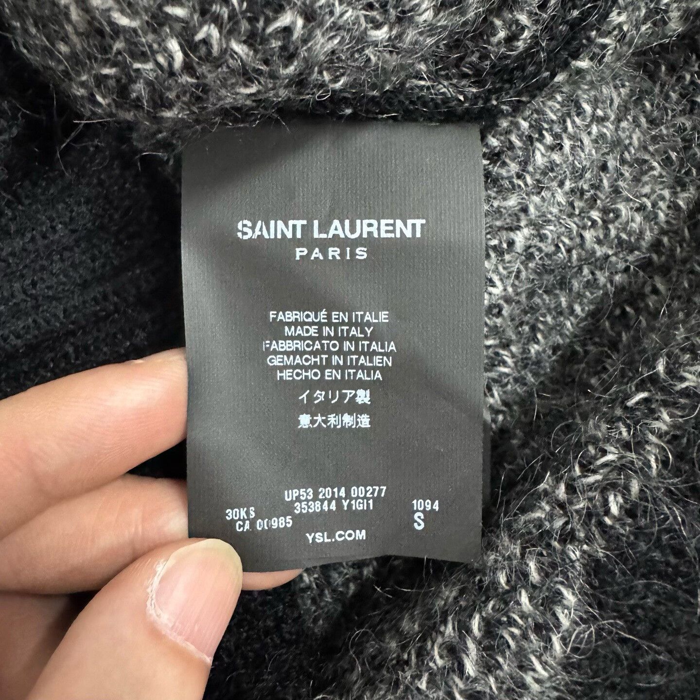 Saint Laurent Paris Saint Laurent SLP Chain Argyle Sweater Size US S / EU 44-46 / 1 - 6 Thumbnail