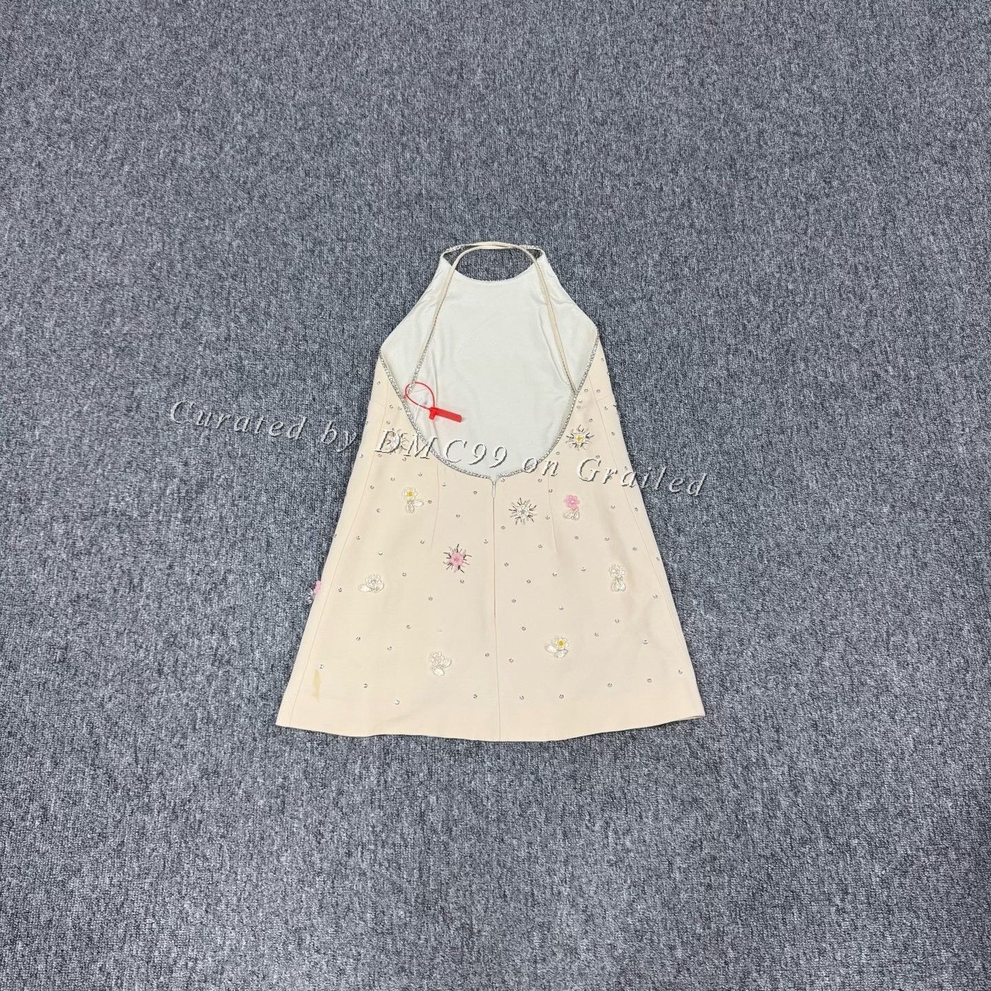Miu Miu Miu Miu Pink Hand-Embellished Backless Camisole Dress Size S / US 4 / IT 40 - 2 Thumbnail