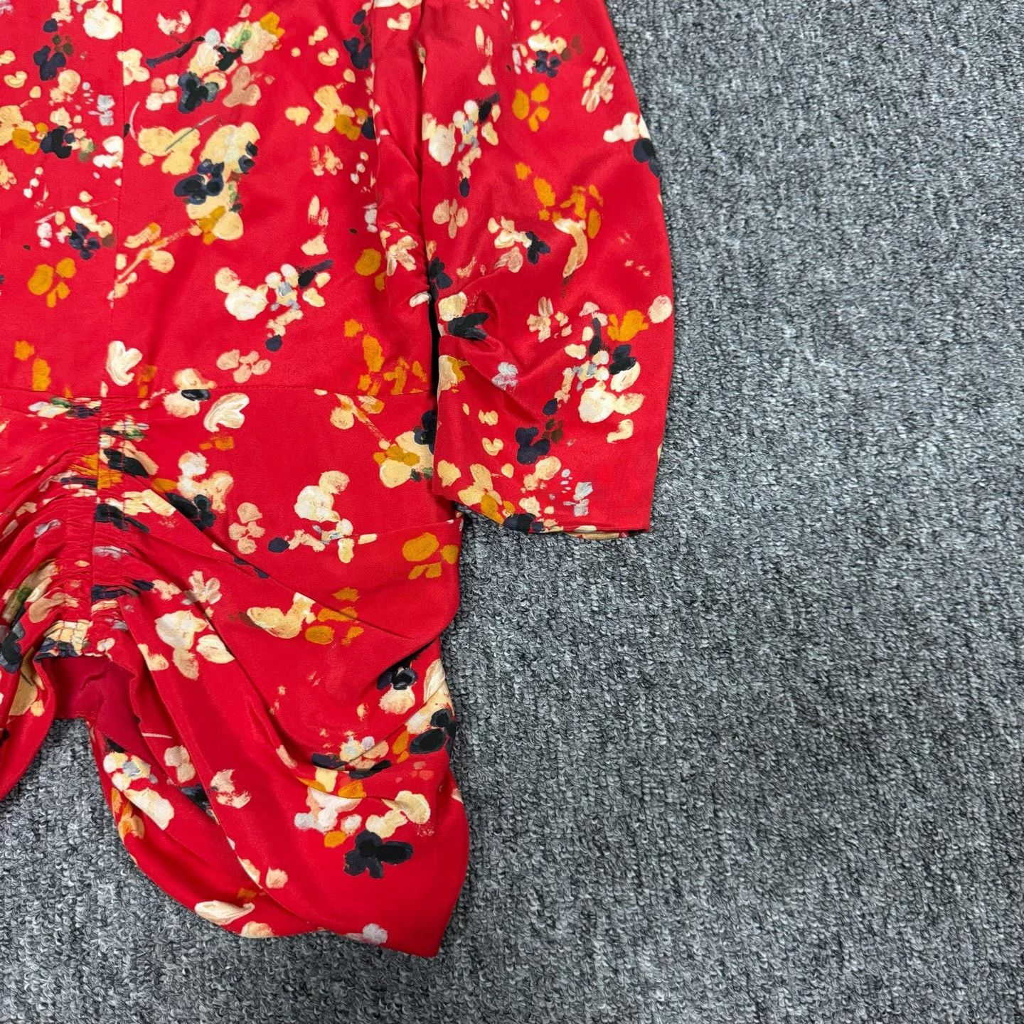 Dior Dior Red Floral Silk Shirt Size XS / US 0-2 / IT 36-38 - 3 Thumbnail