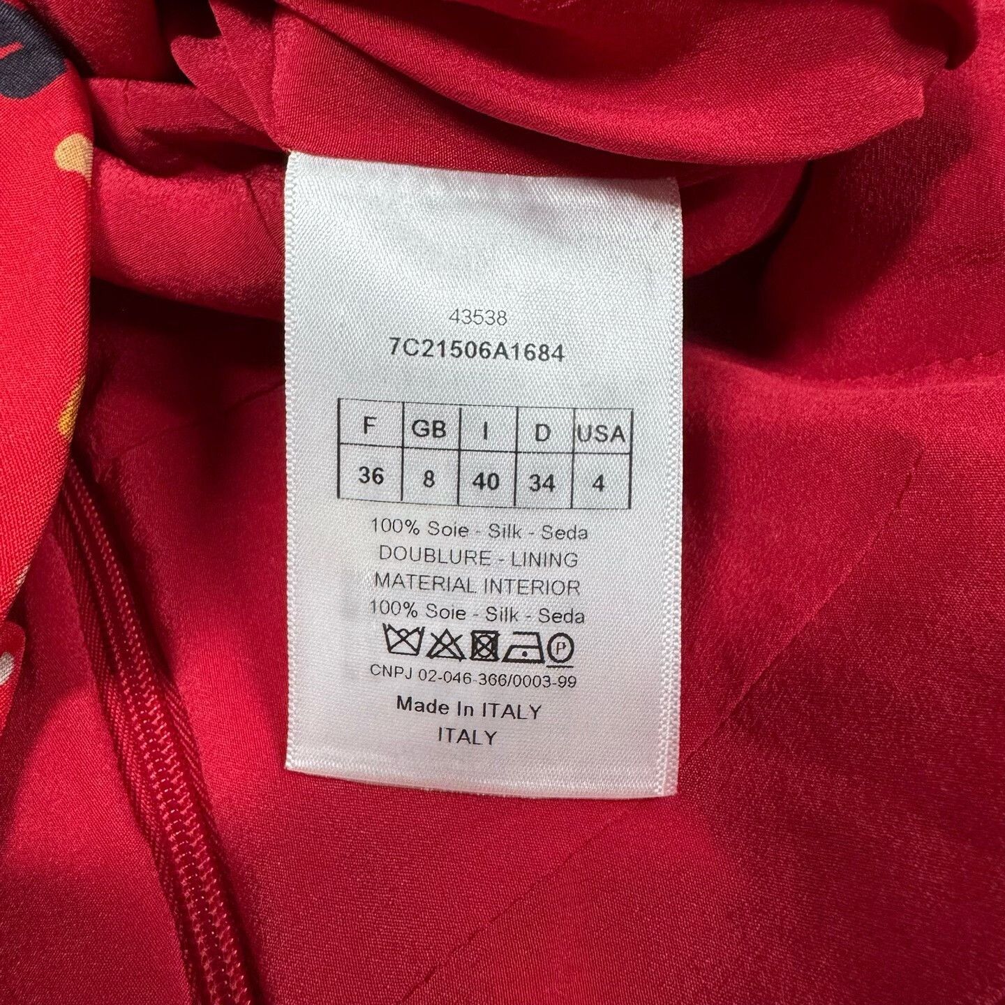 Dior Dior Red Floral Silk Shirt Size XS / US 0-2 / IT 36-38 - 6 Thumbnail