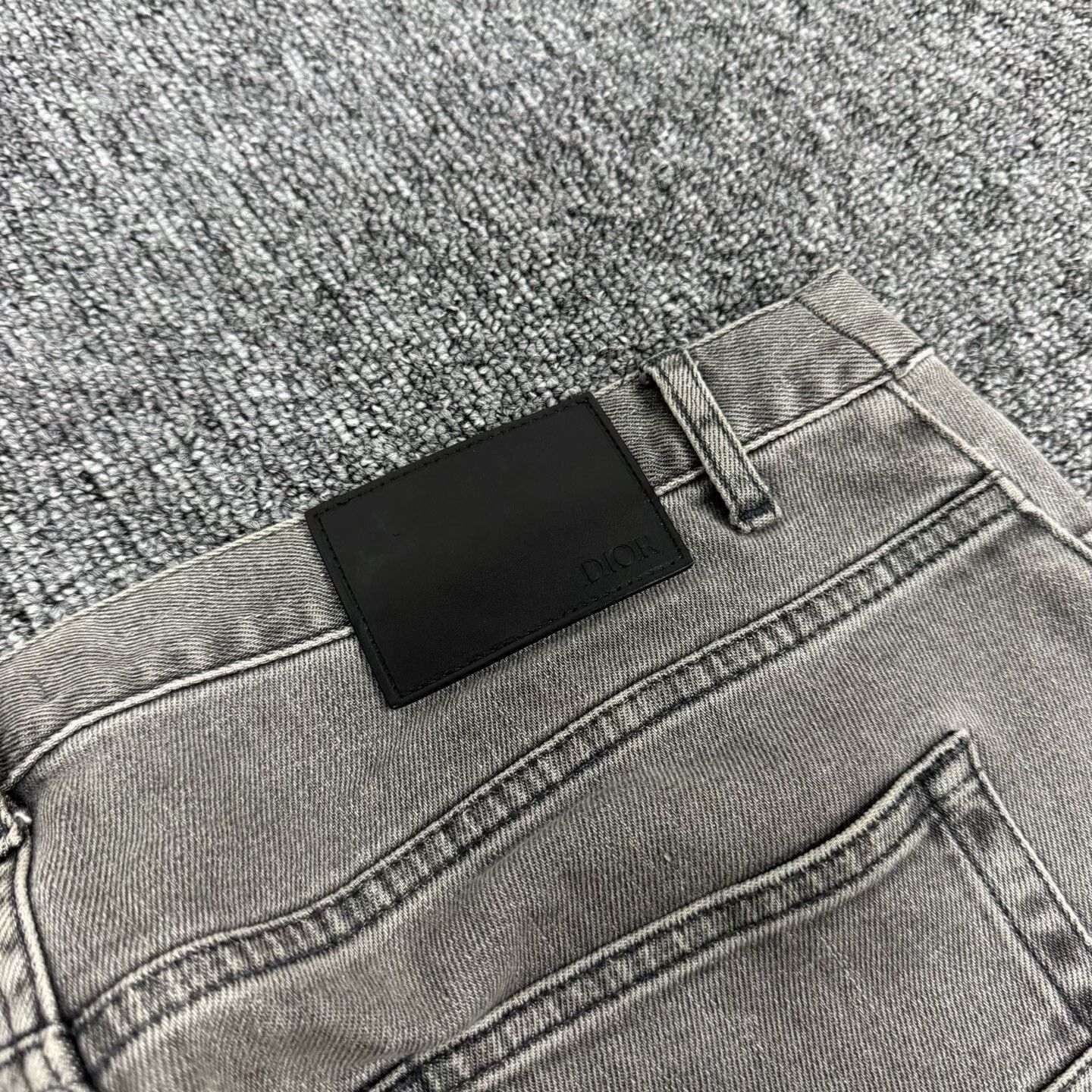 Dior Dior Leather Logo Jeans Size 31 Size US 31 - 7 Thumbnail