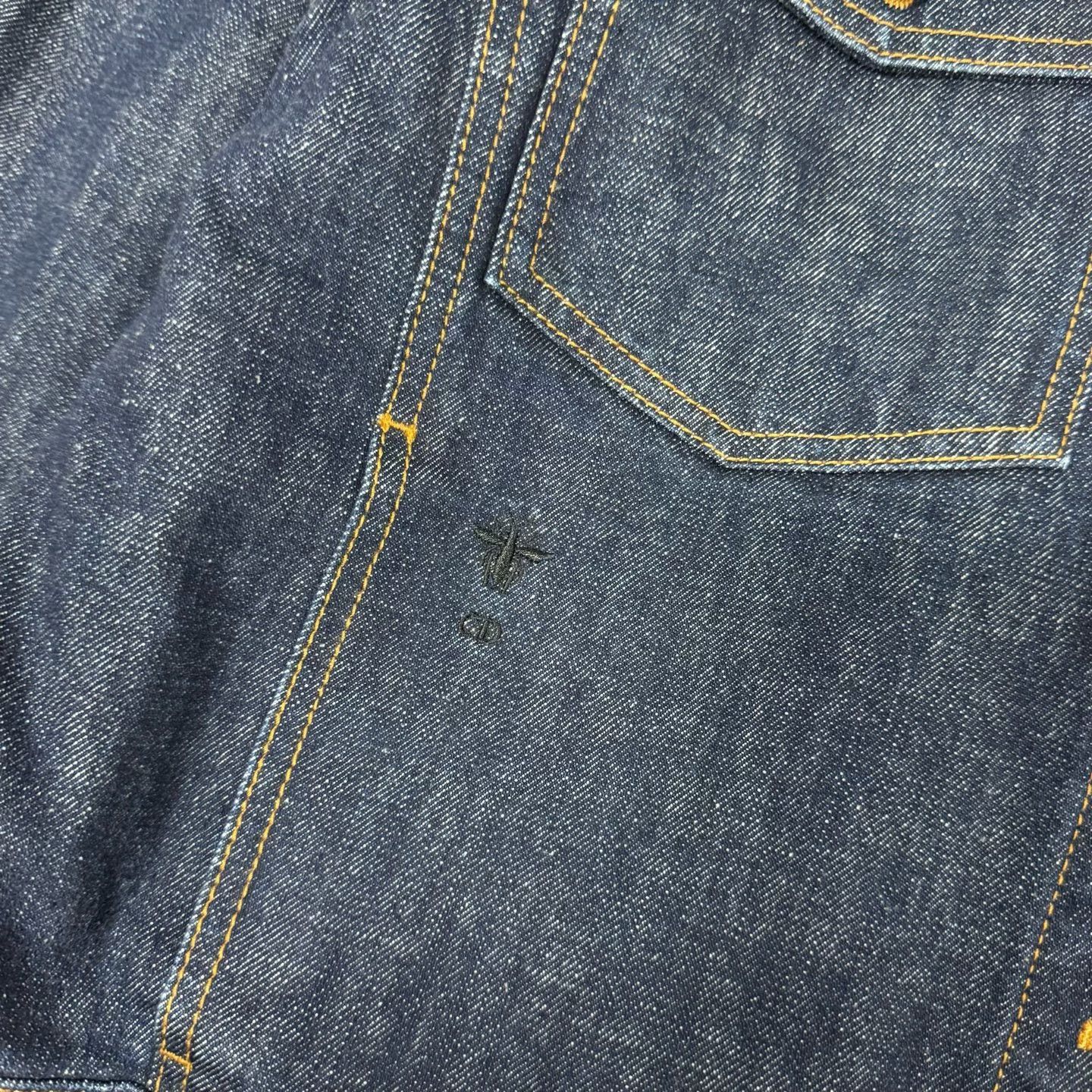 Dior Dior Oversized Bee Denim Utility Jacket Size XXS / US 00 / IT 34 - 5 Thumbnail