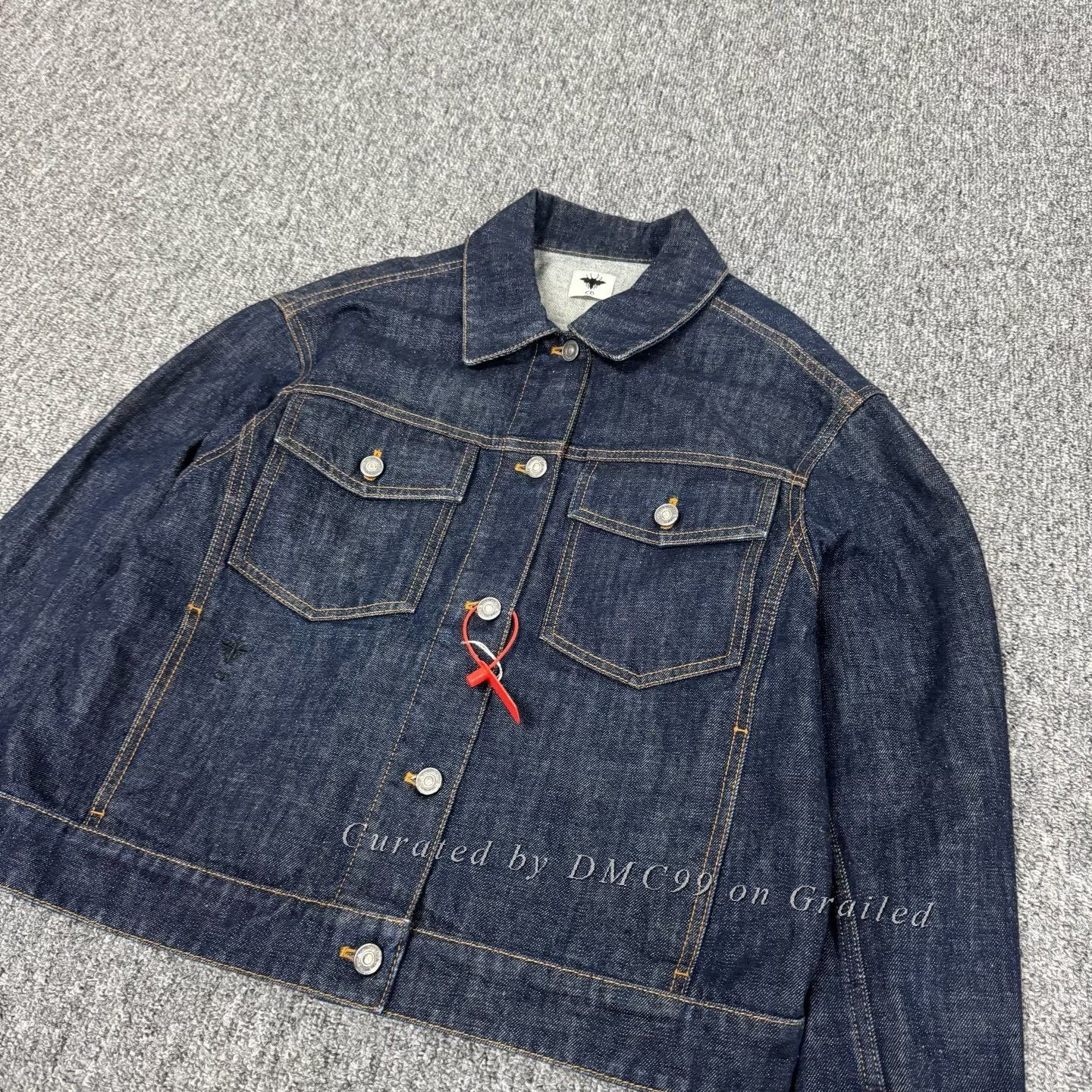 Dior Dior Oversized Bee Denim Utility Jacket Size XXS / US 00 / IT 34 - 4 Thumbnail