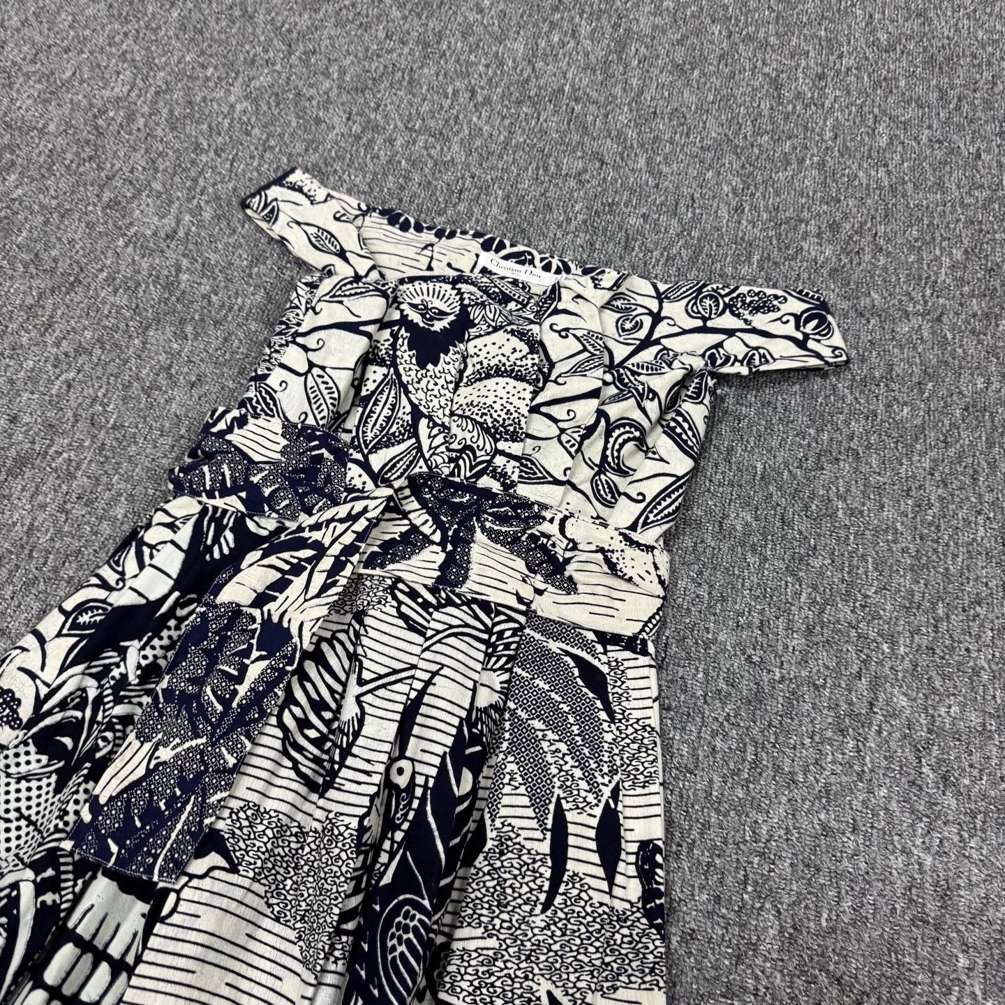 Dior Dior Runway Zoo Print Off-Shoulder Dress Size S / US 4 / IT 40 - 3 Thumbnail