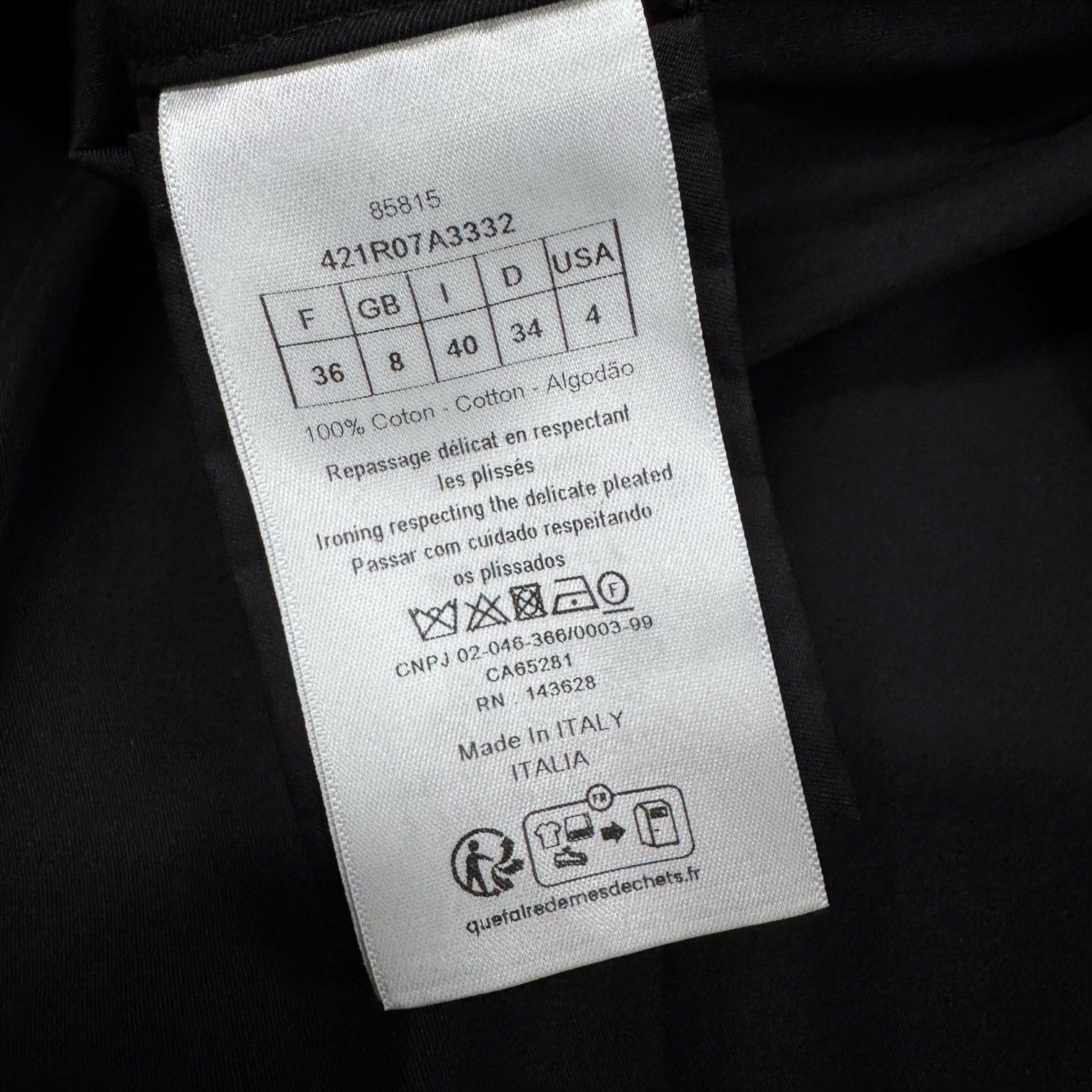 Dior Dior Sleeveless Single-Breasted Belt Vest Dress Size XS / US 0-2 / IT 36-38 - 5 Thumbnail
