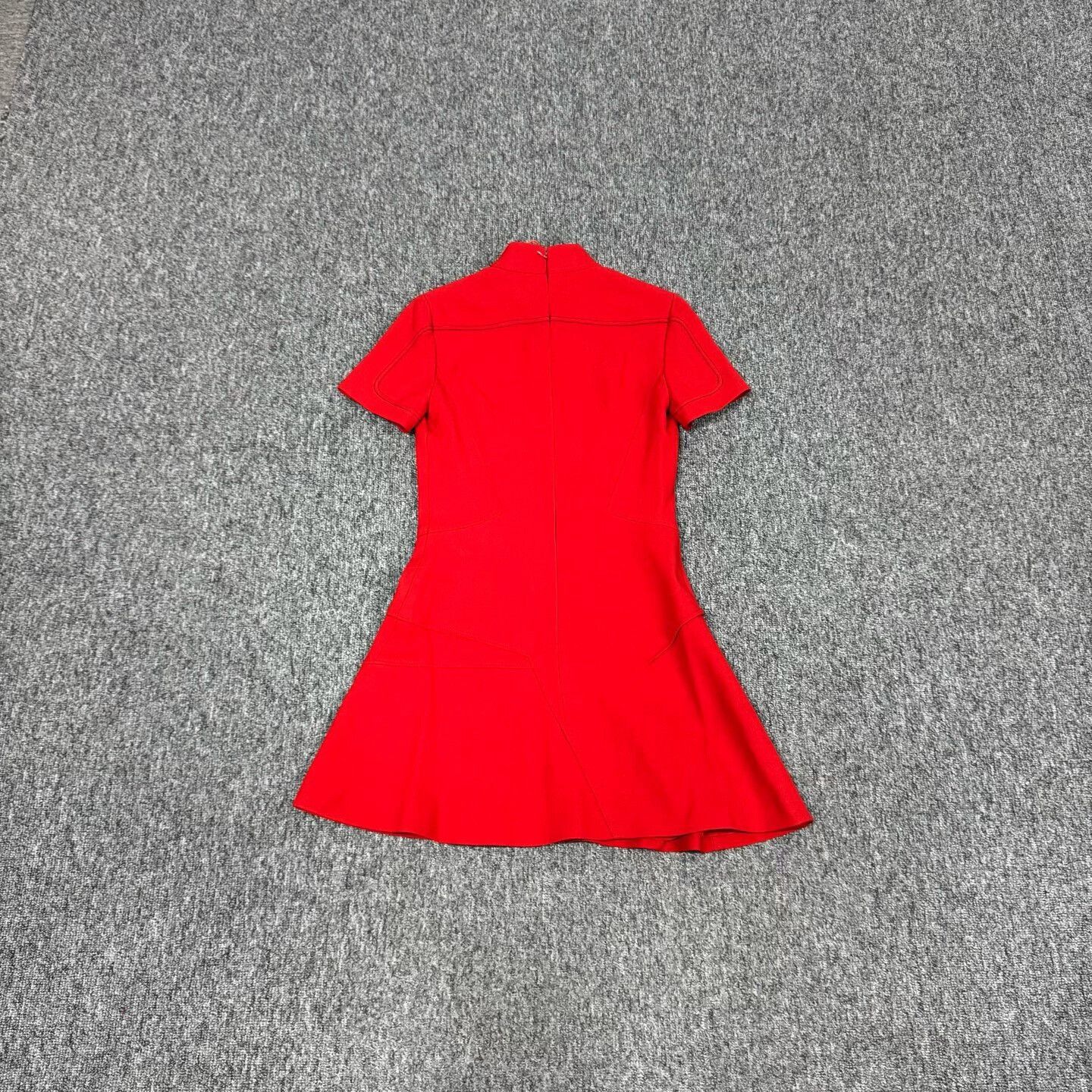 Dior Dior Red Half-Zip Short-Sleeve Dress Size XXS / US 00 / IT 34 - 2 Thumbnail