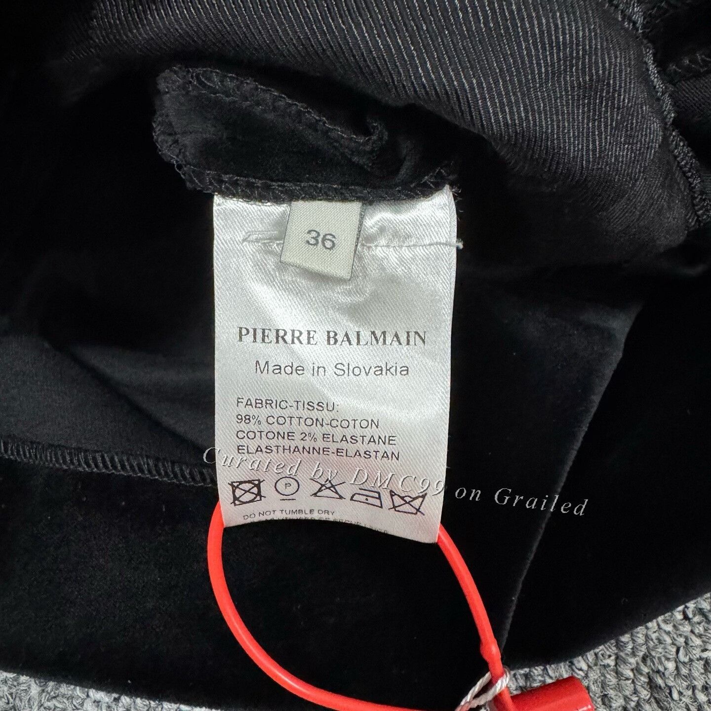 Balmain Balmain Black Velvet Gold Eyelet Rivet Size XS / US 0-2 / IT 36-38 - 6 Thumbnail