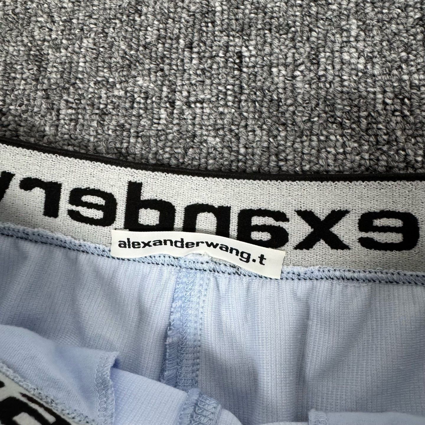 Alexander Wang Alexander Wang Blue Drawstring Letter Sweatpants M Size US 30 / EU 46 - 5 Thumbnail