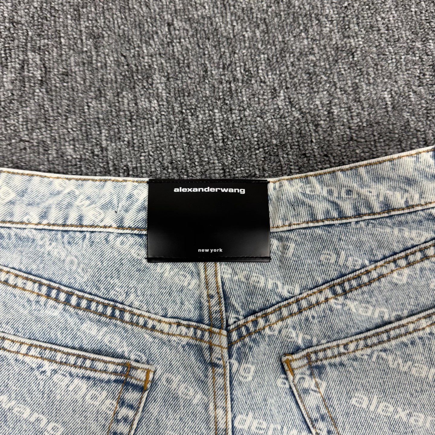 Alexander Wang Alexander Wang All-over Print Distressed Fringe Denim Shorts Size 28" / US 6 / IT 42 - 6 Thumbnail
